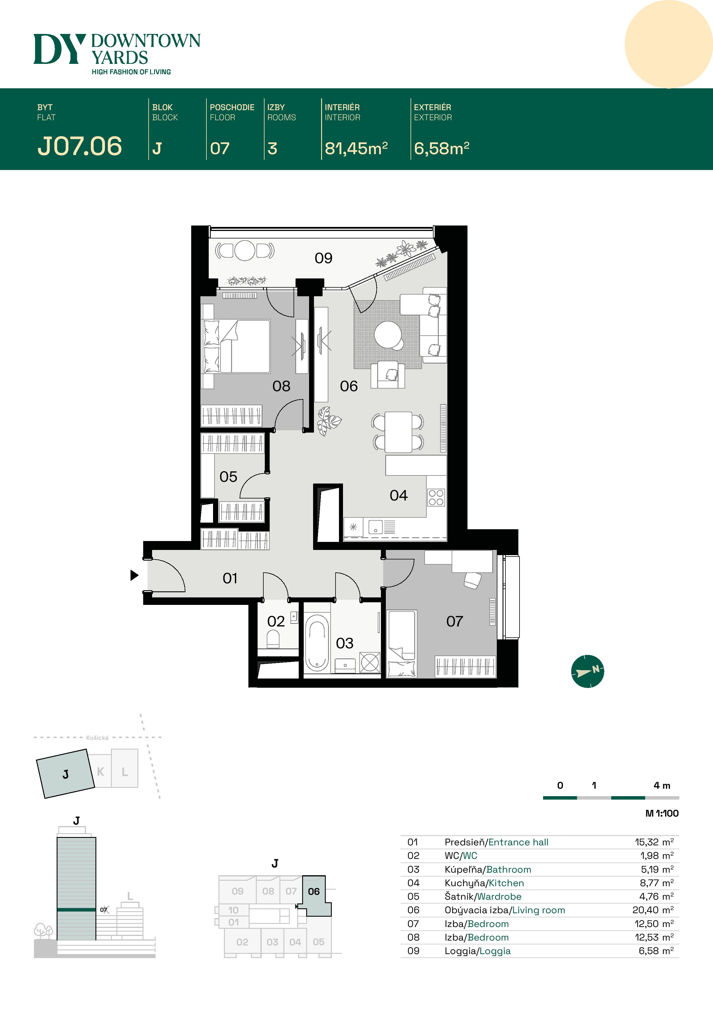 Downtown Yards - J07.06 - Pôdorys