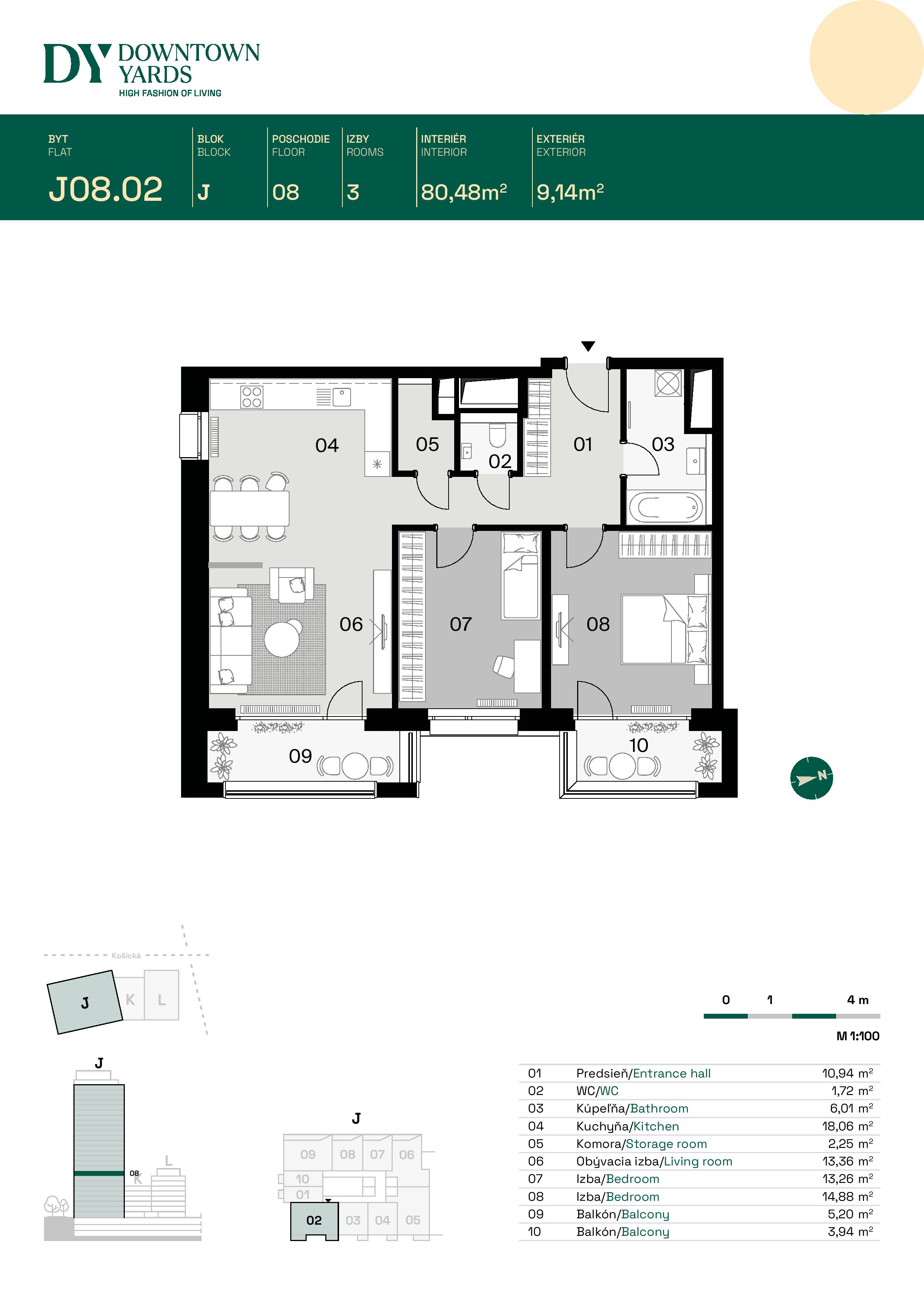 Downtown Yards - J08.02 - Pôdorys