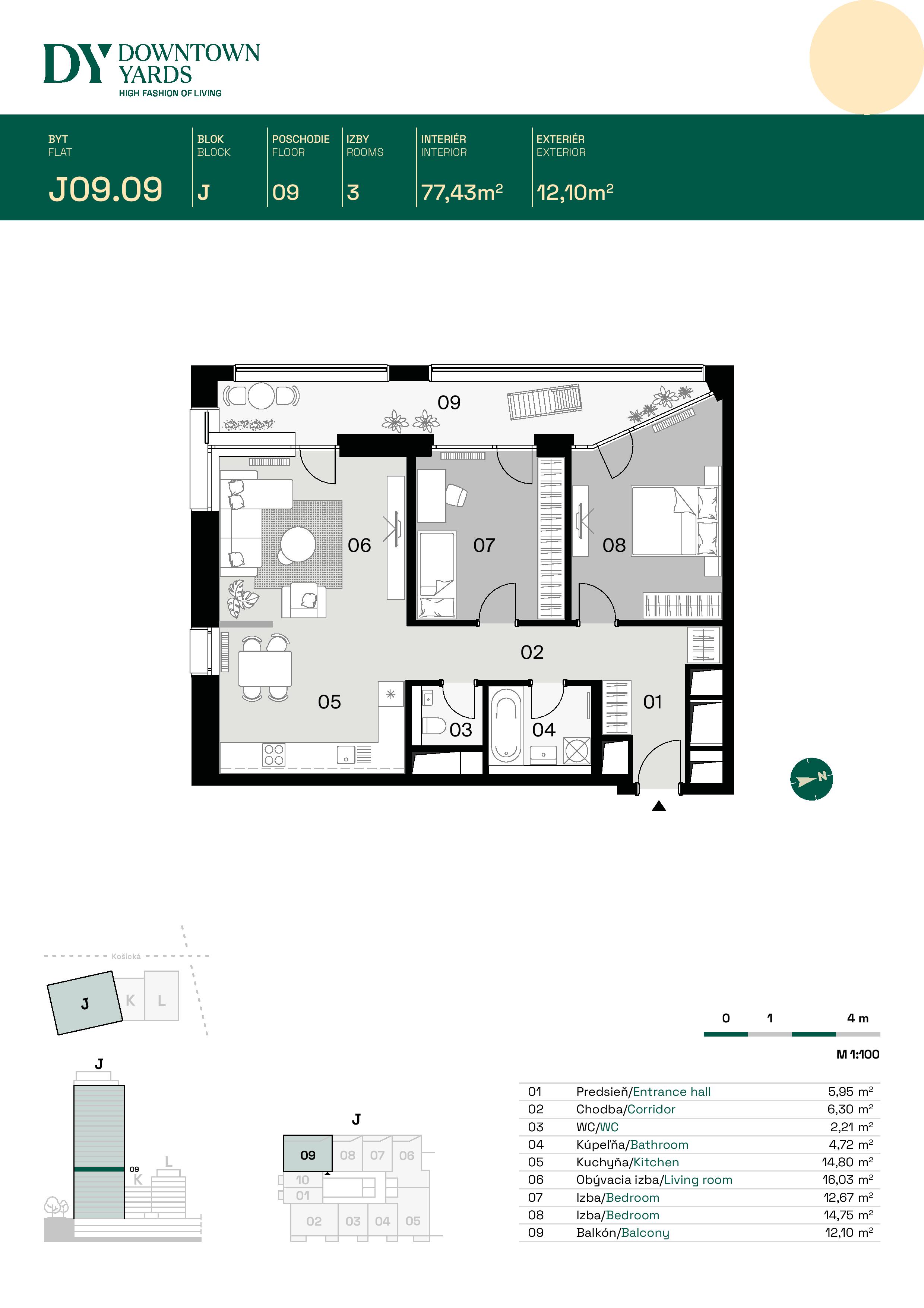 Downtown Yards - J09.09 - Pôdorys