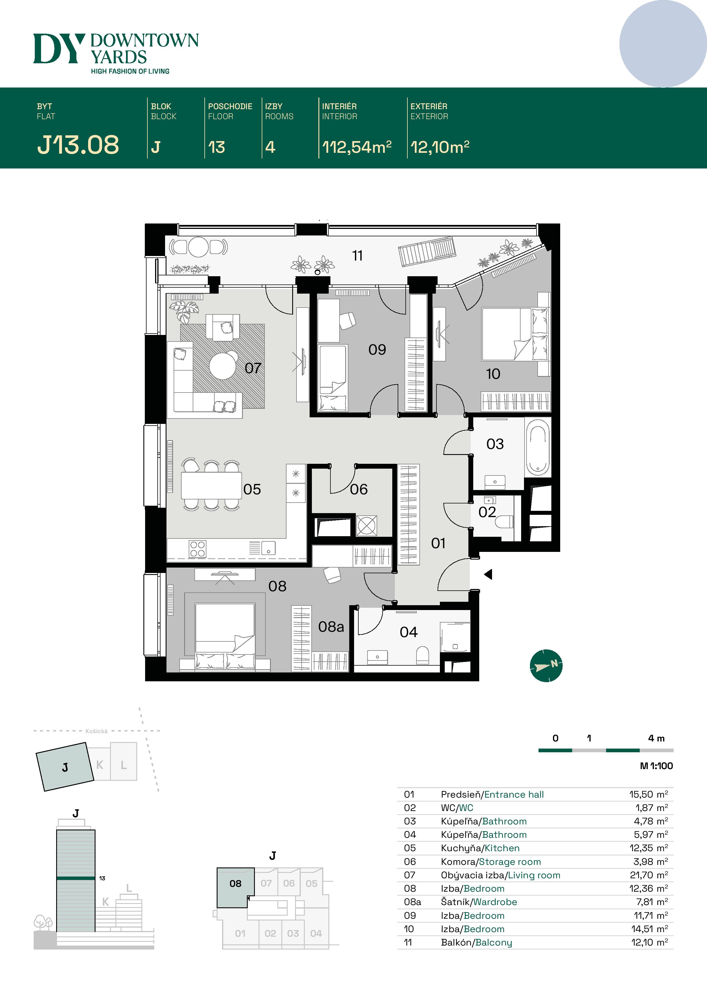 Downtown Yards - J13.08 - Pôdorys