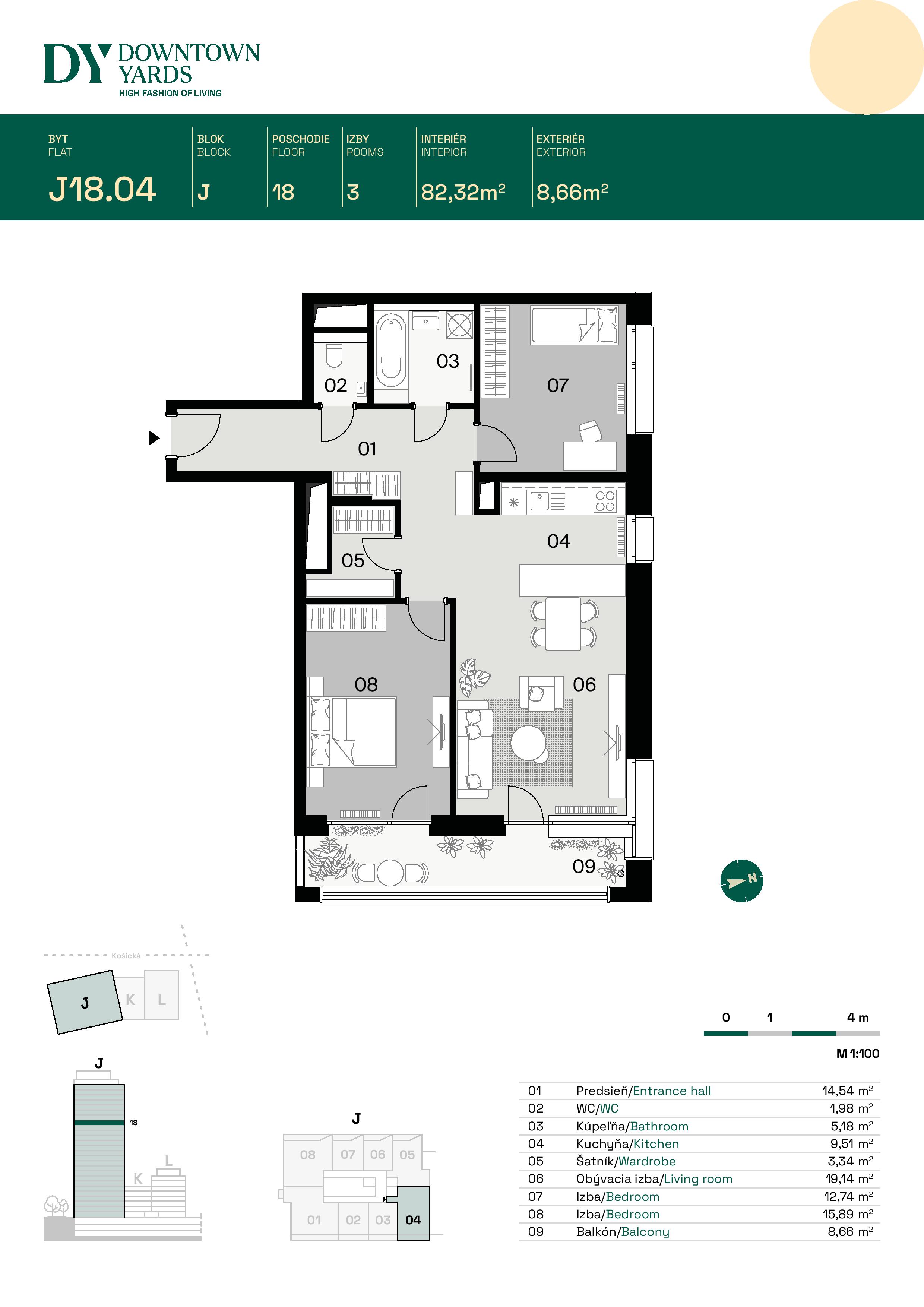 Downtown Yards - J18.04 - Pôdorys