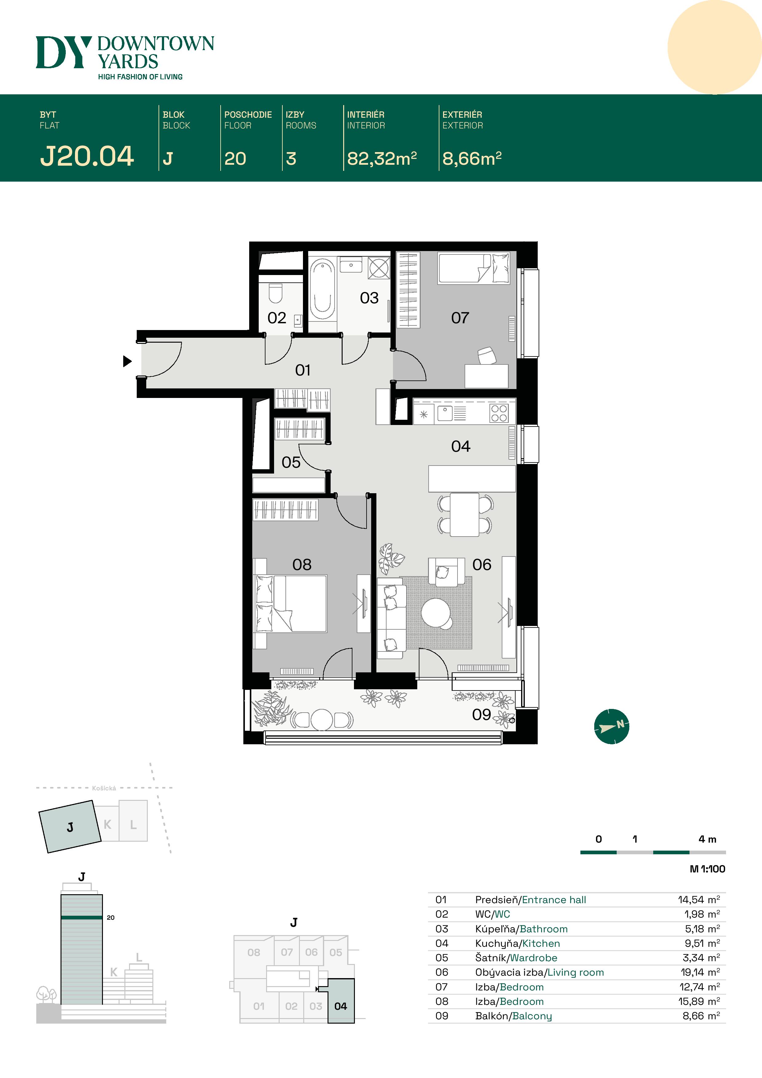 Downtown Yards - J20.04 - Pôdorys