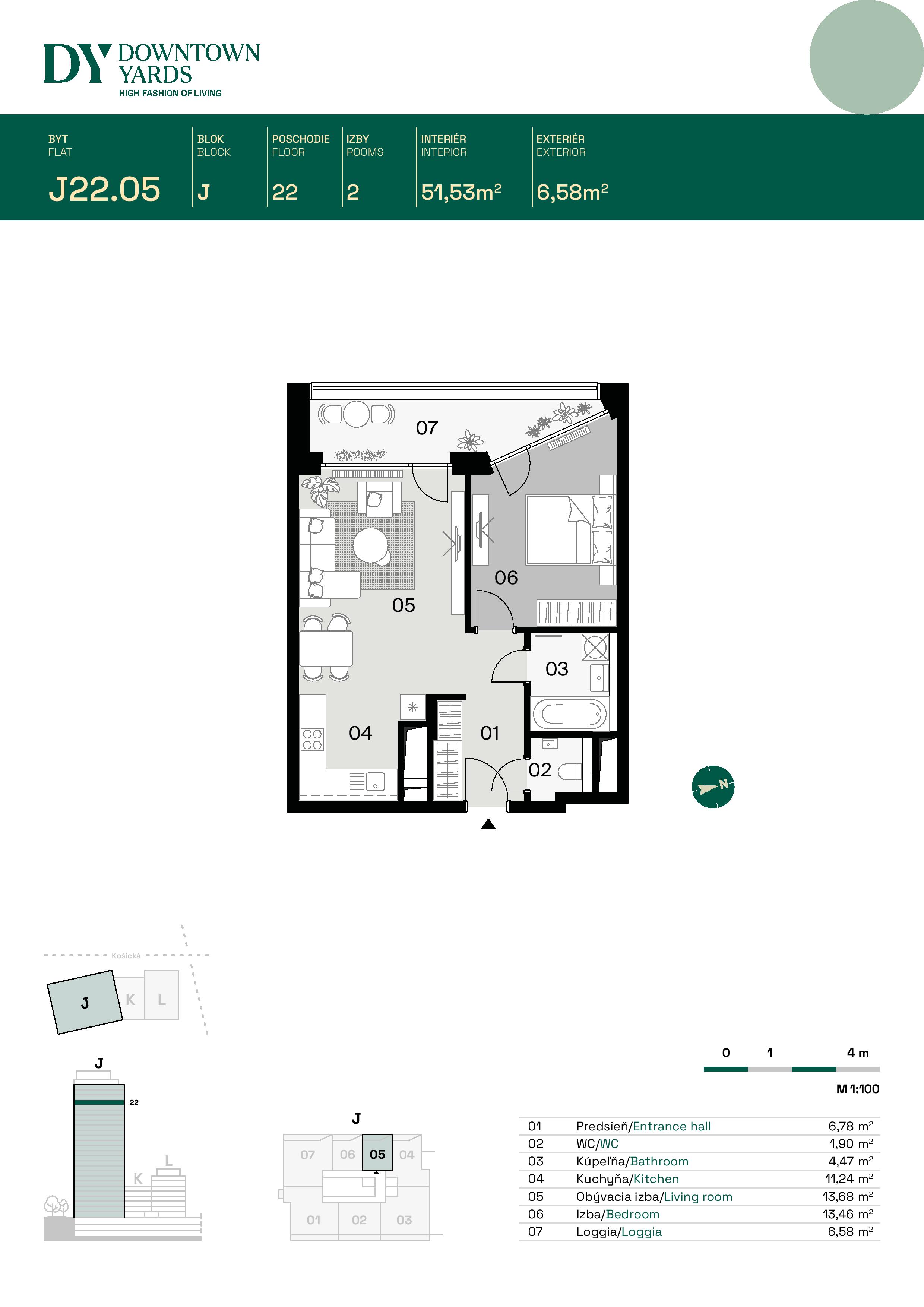 Downtown Yards - J22.05 - Pôdorys