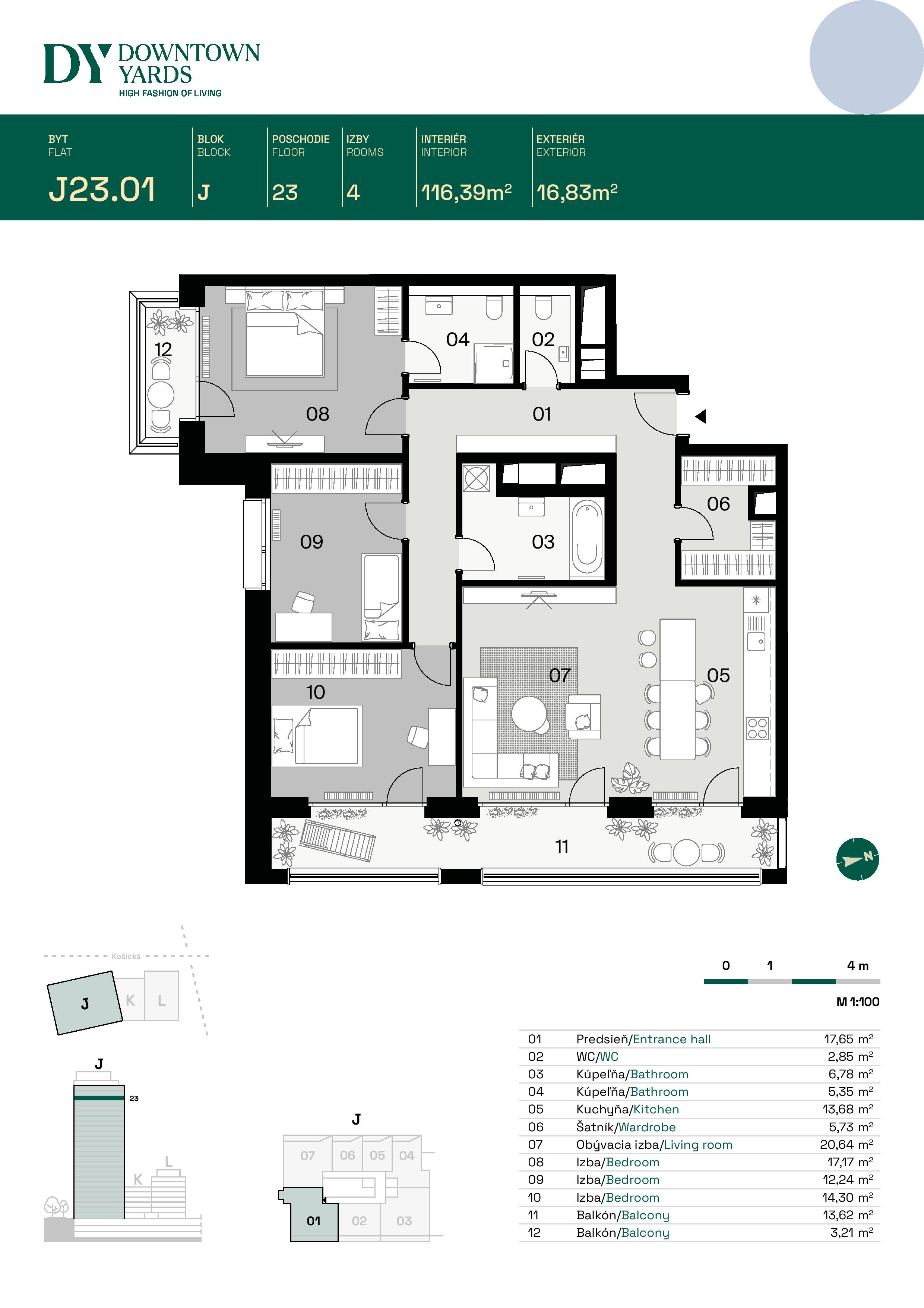 Downtown Yards - J23.01 - Pôdorys
