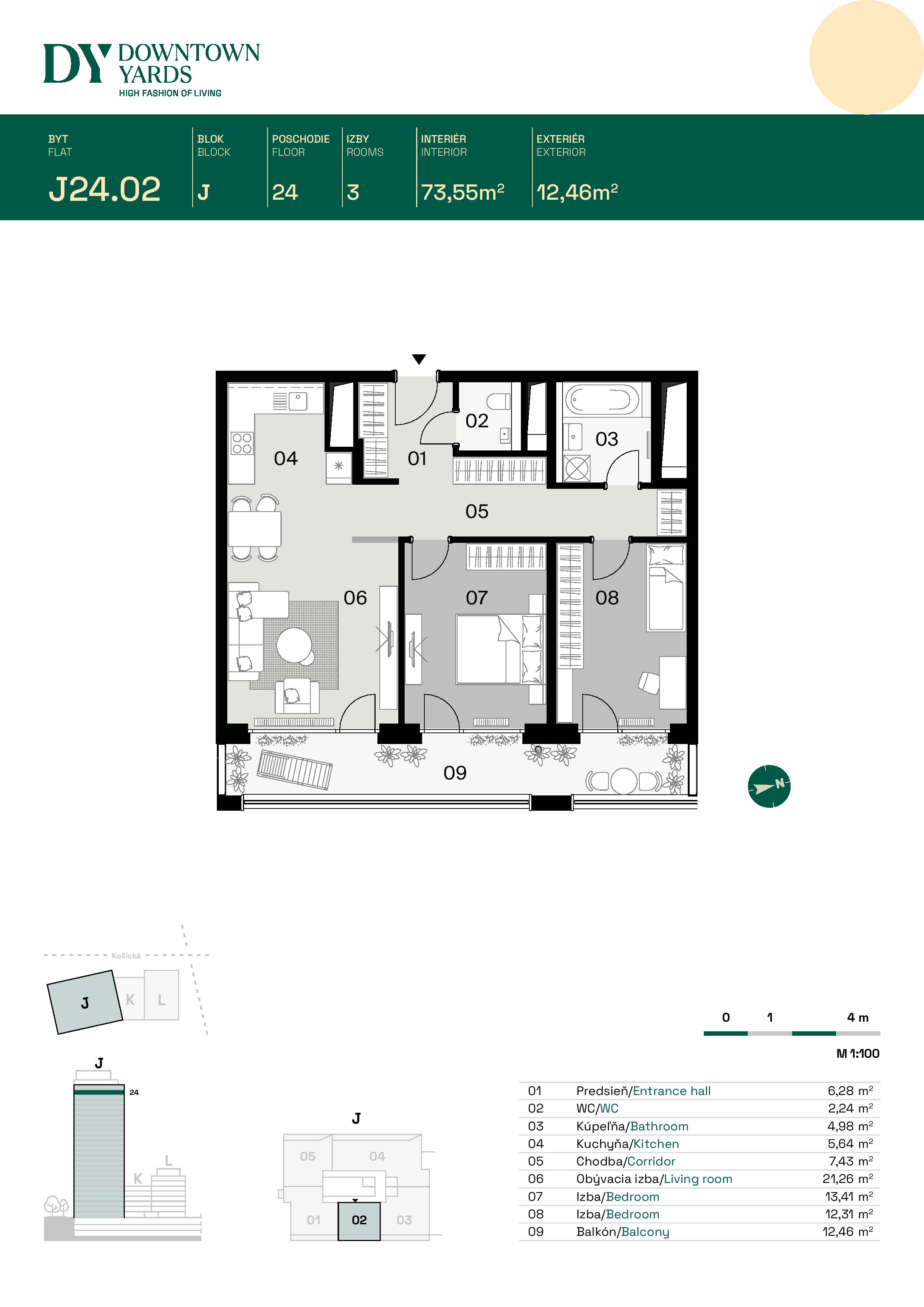 Downtown Yards - J24.02 - Pôdorys