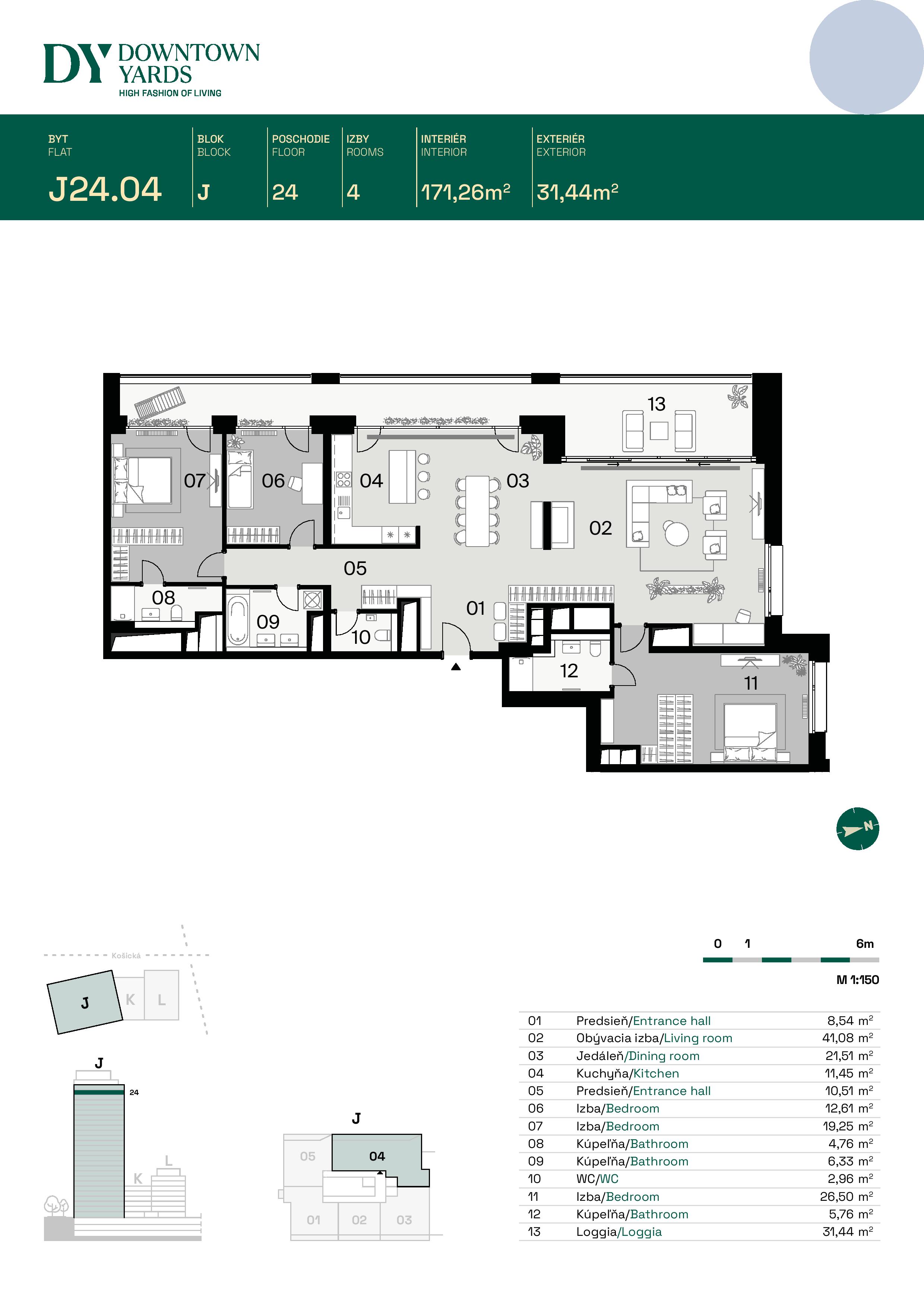 Downtown Yards - J24.04 - Pôdorys