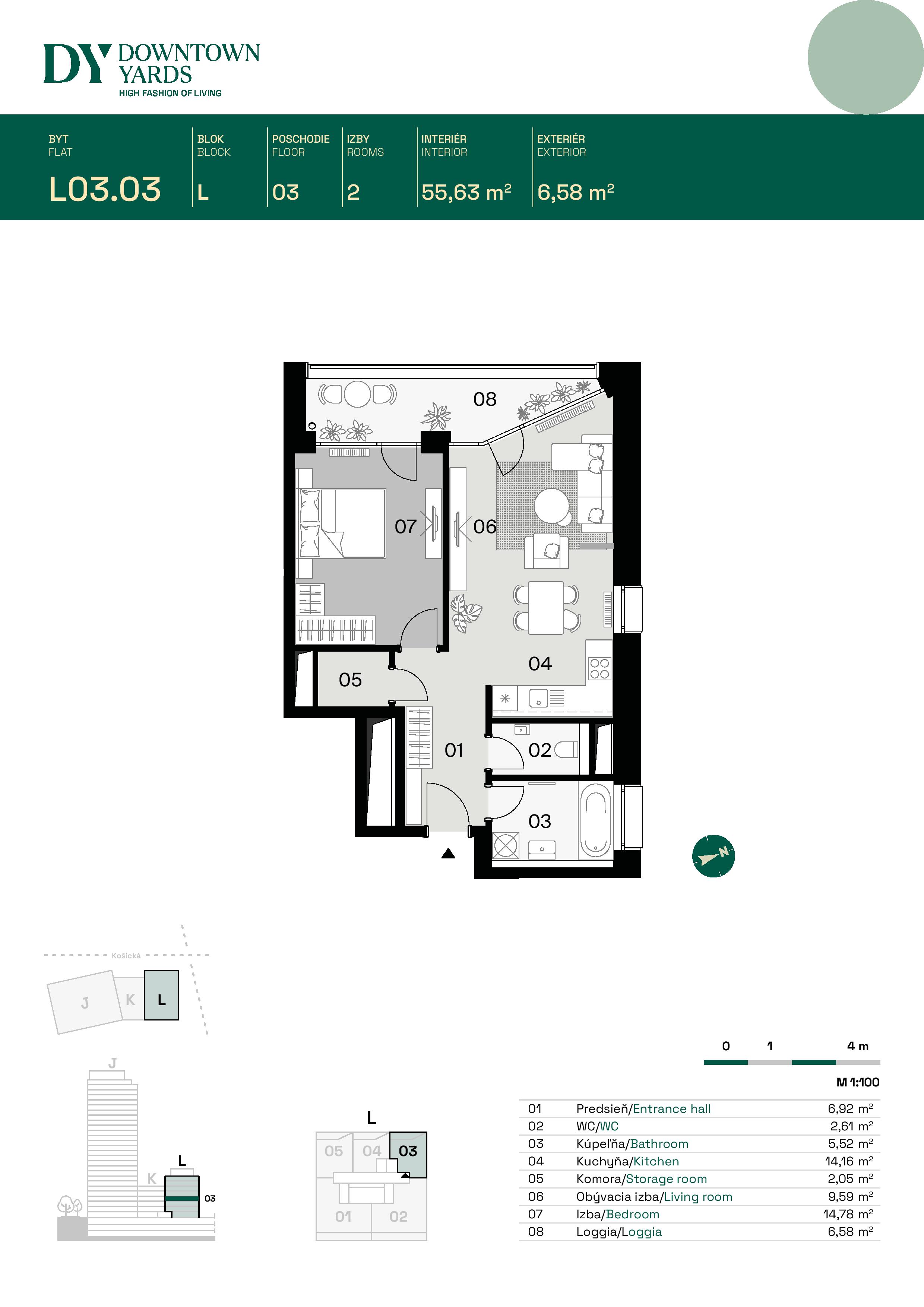 Downtown Yards - L03.03 - Pôdorys