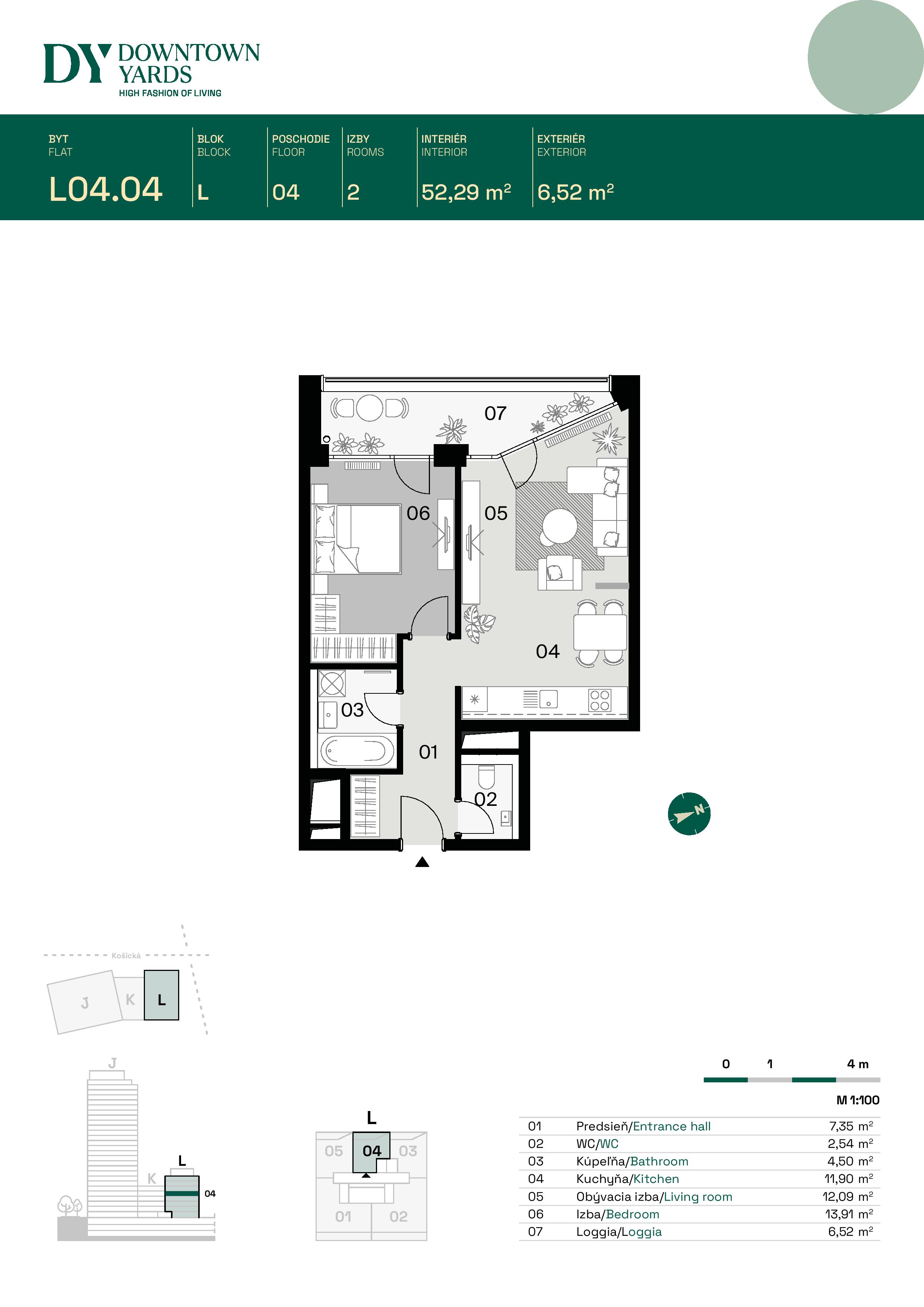 Downtown Yards - L04.04 - Pôdorys