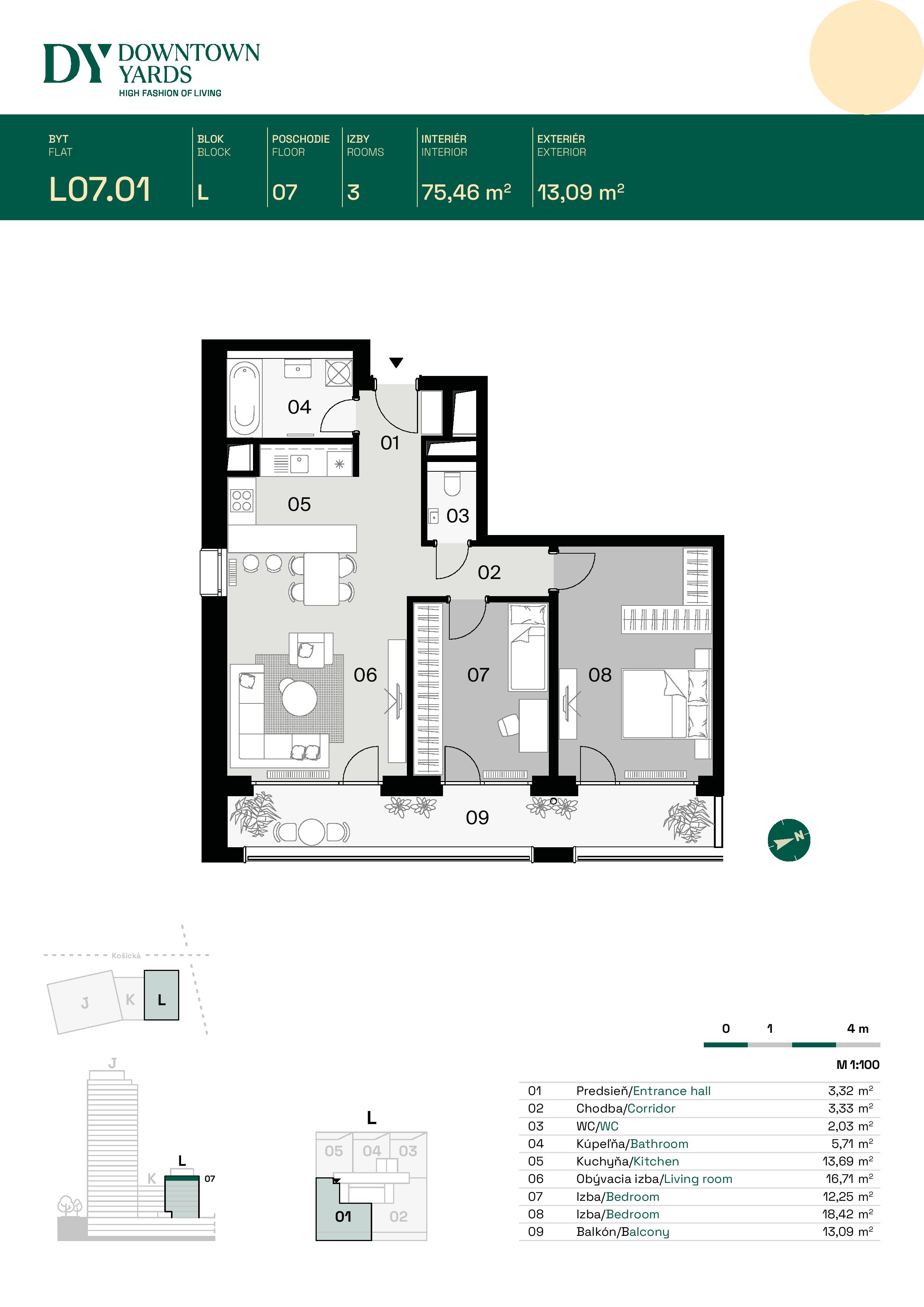 Downtown Yards - L07.01 - Pôdorys