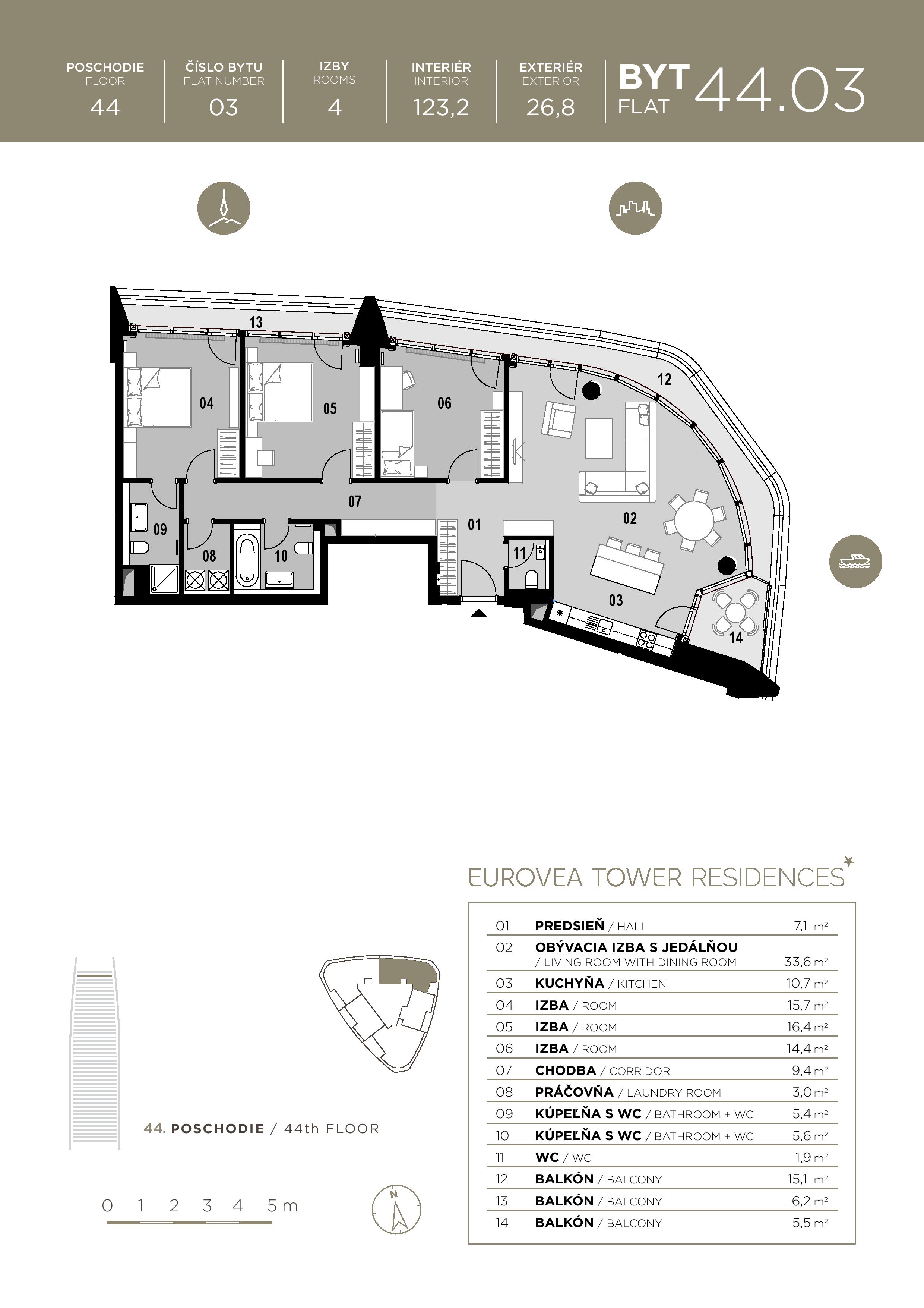 Eurovea Tower - 44.03 - Pôdorys