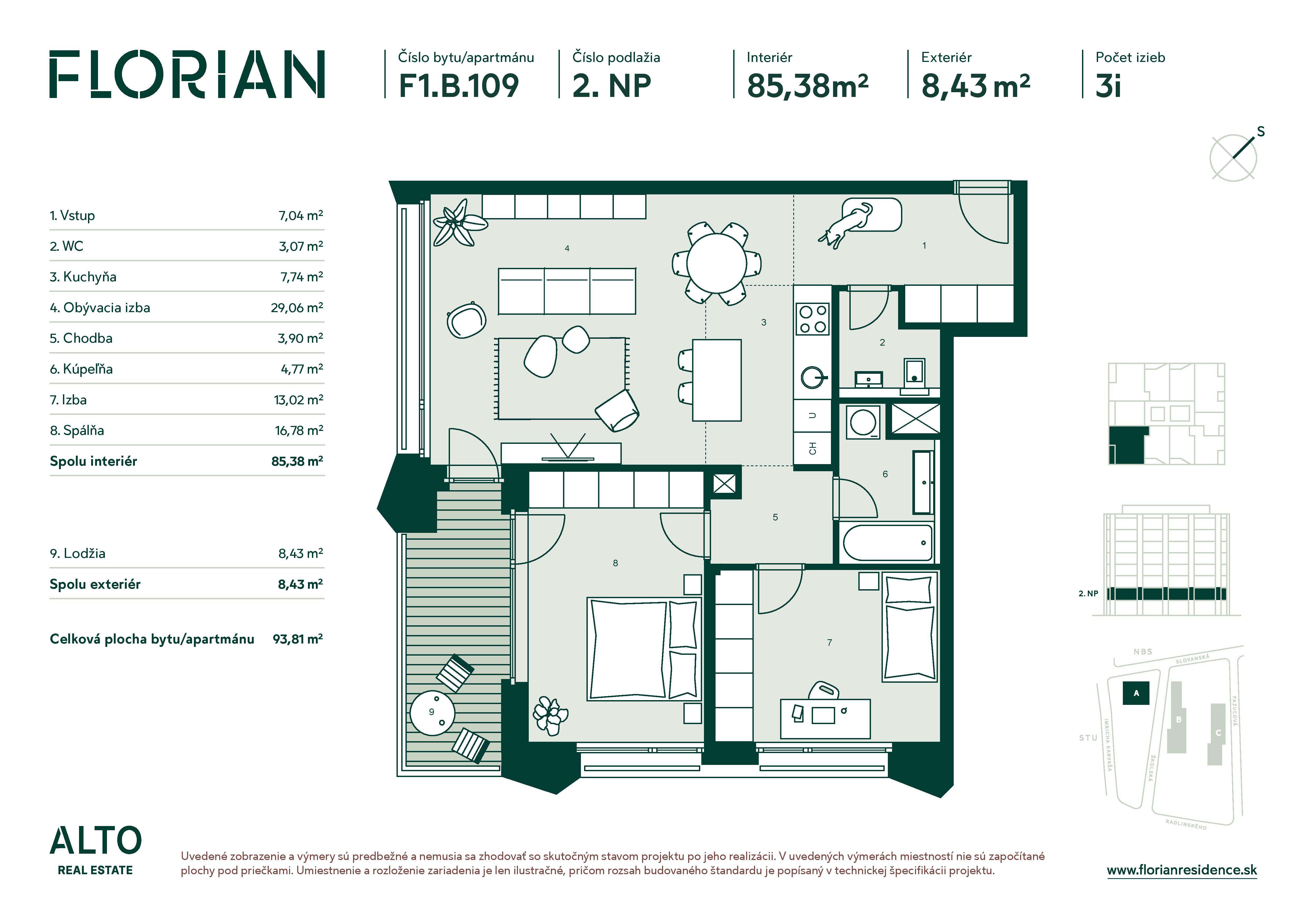 Florian - F1.B.109 - Pôdorys