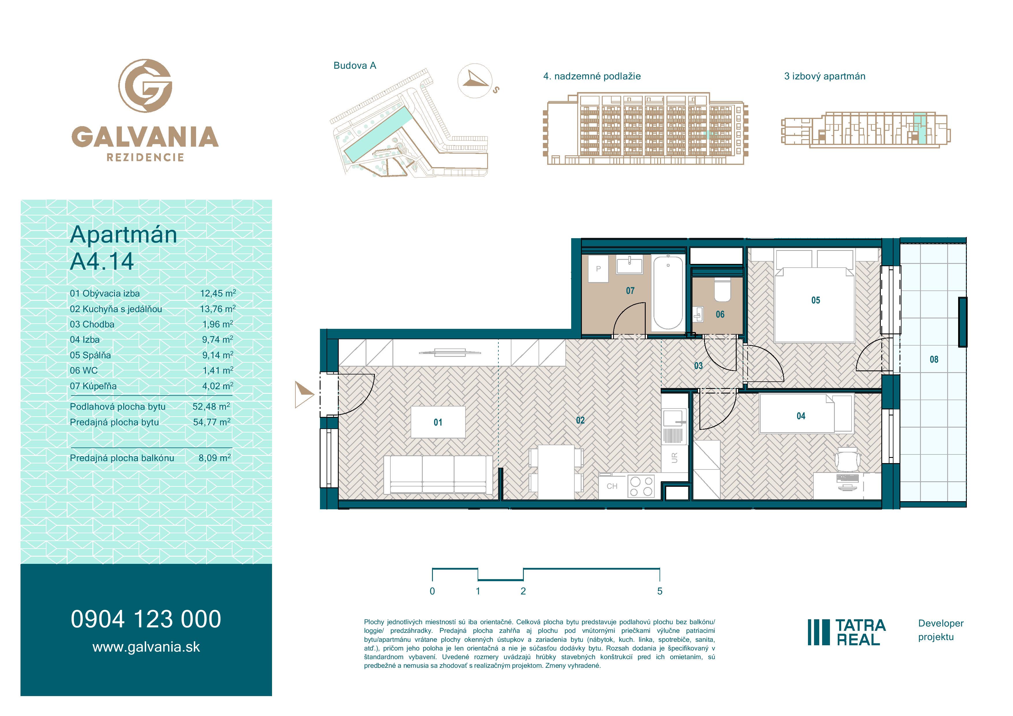 Galvania - A4.14 - Pôdorys