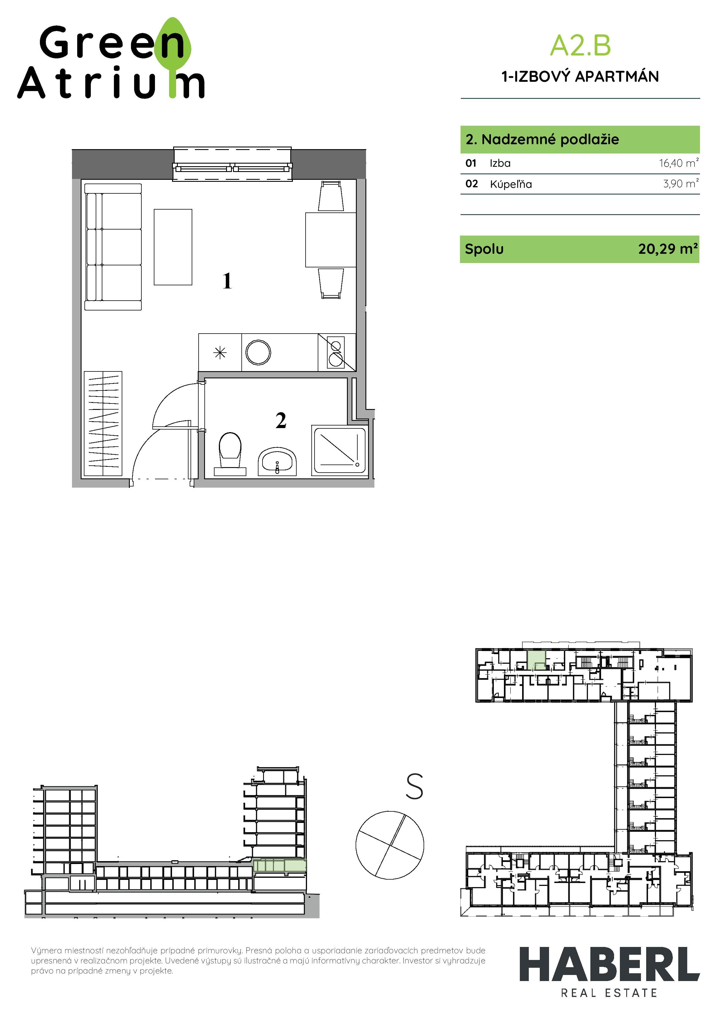 Green Atrium - 2B - Pôdorys