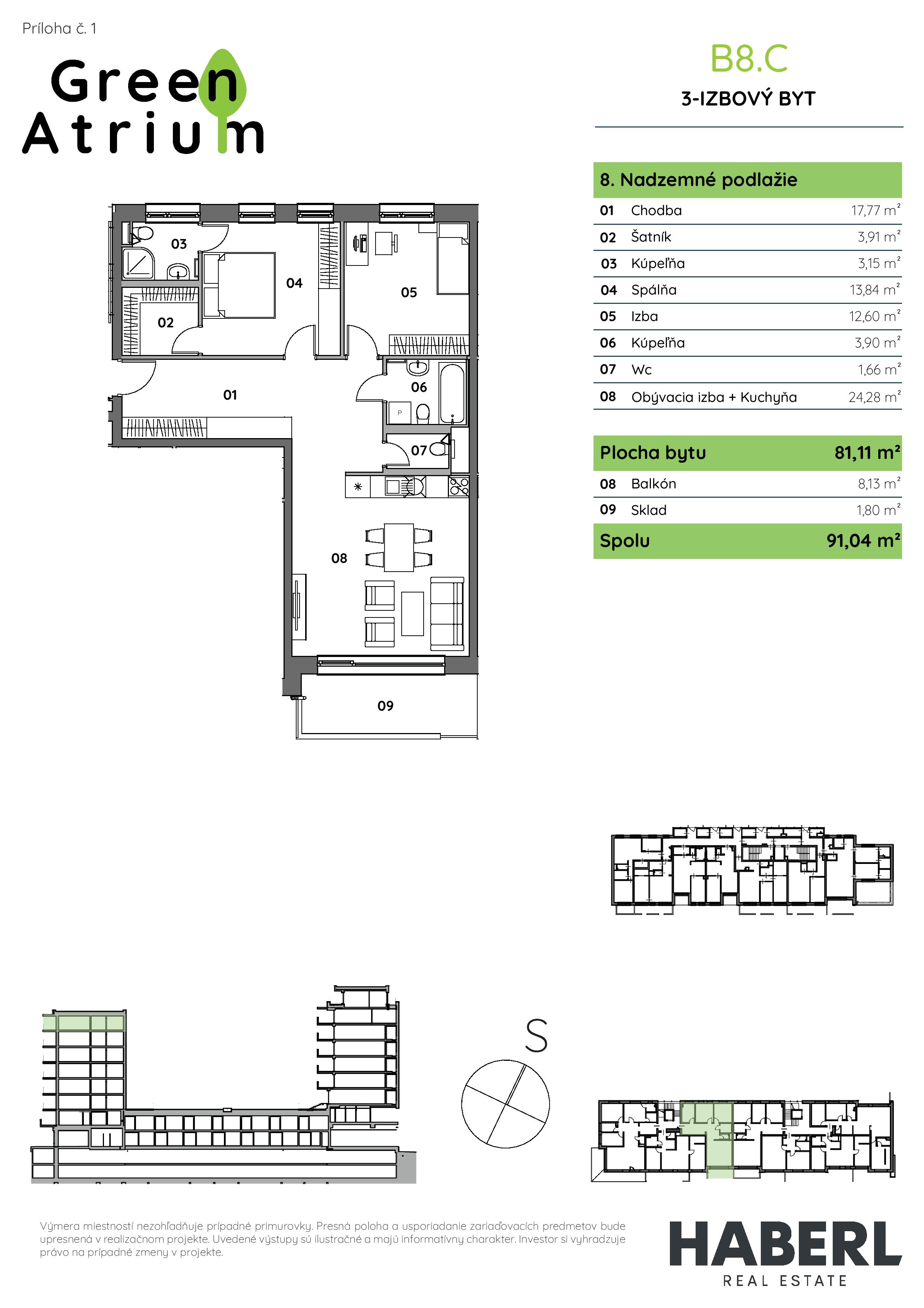 Green Atrium - 8C - Pôdorys