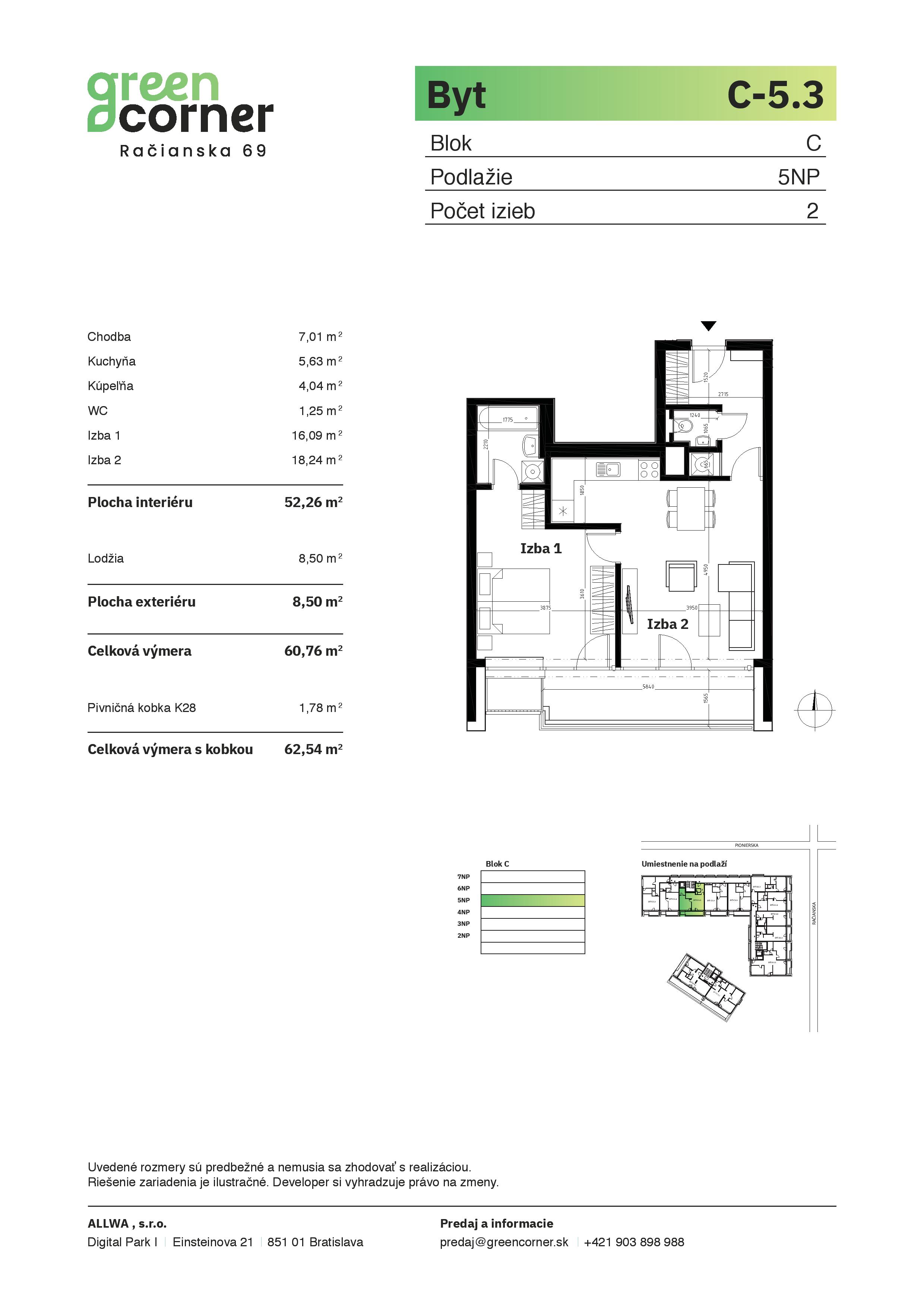 Green Corner - C-5.3 - Pôdorys