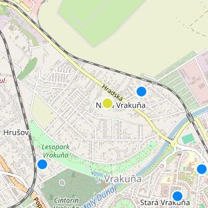 Hradská living - map