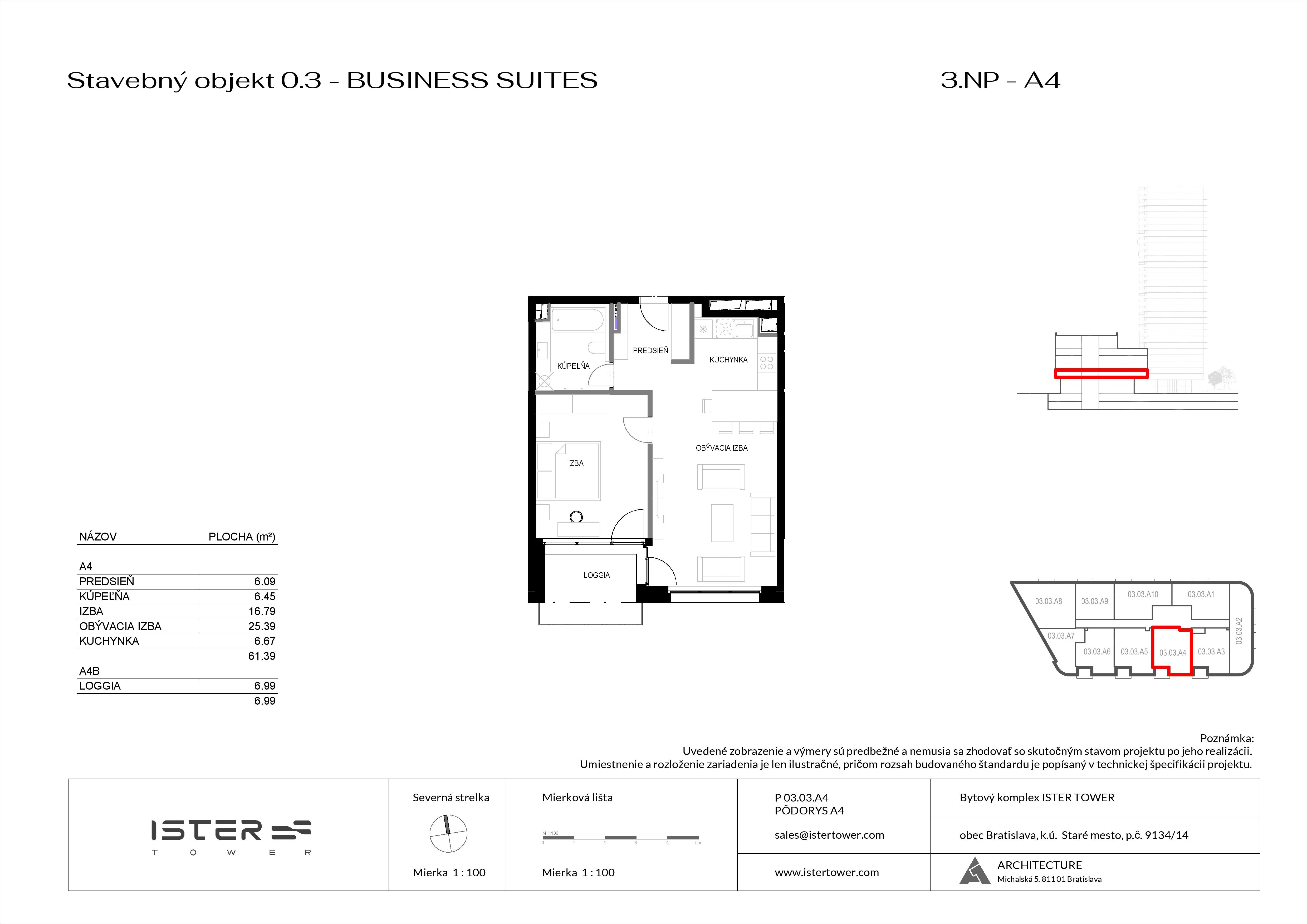 Ister Tower - BS 03 A4 - Pôdorys