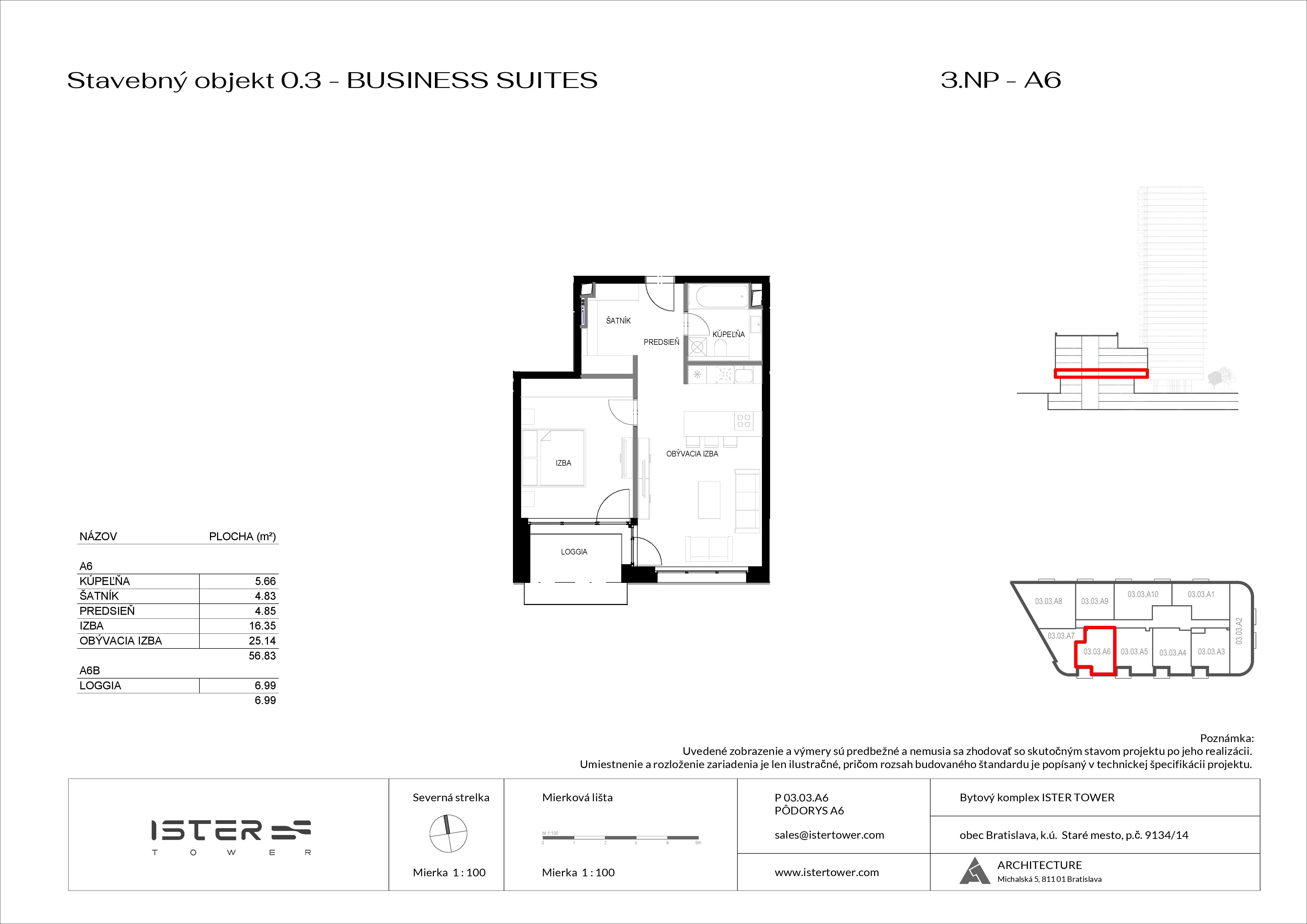 Ister Tower - BS 03 A6 - Pôdorys