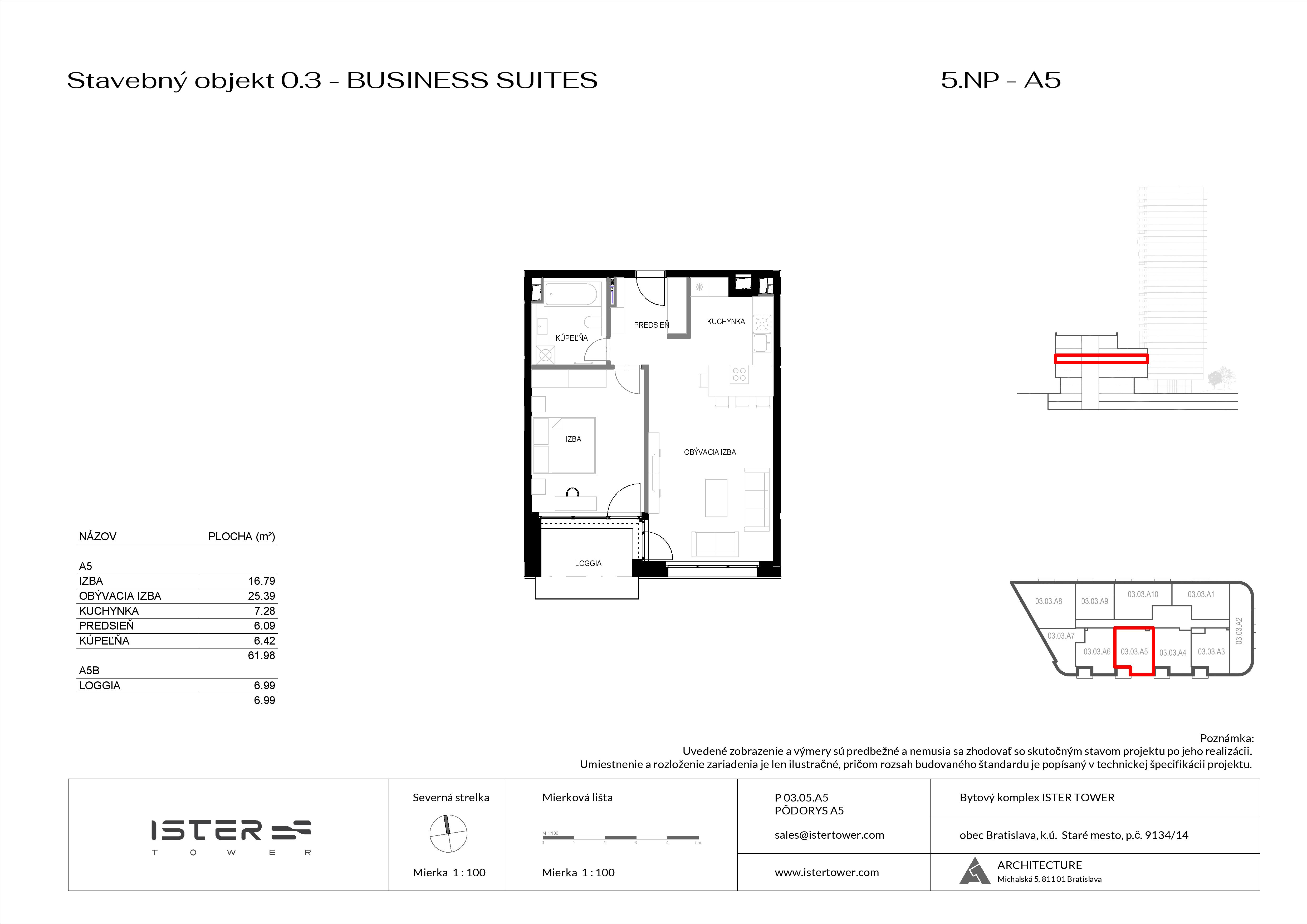 Ister Tower - BS 05 A5 - Pôdorys