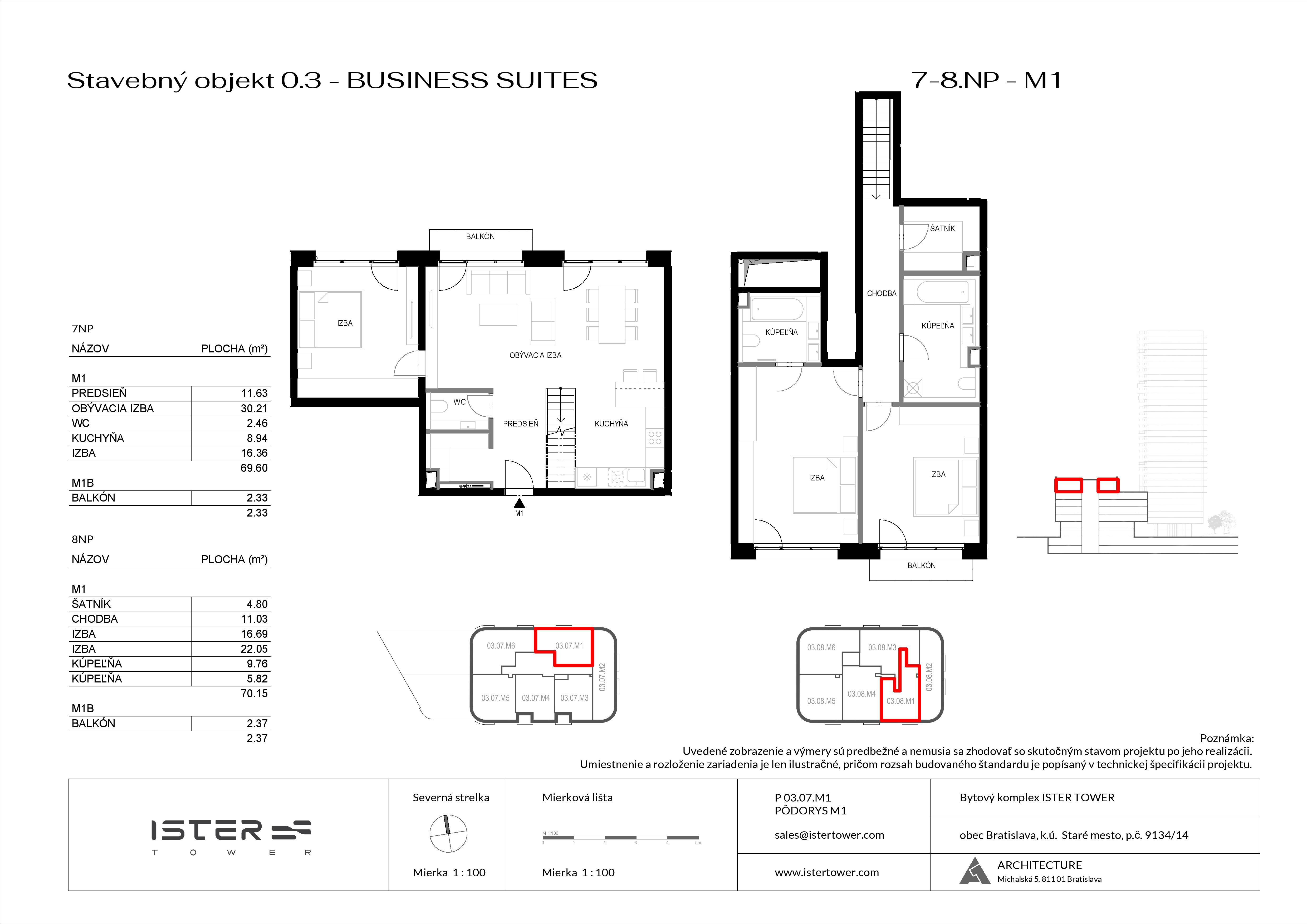 Ister Tower - BS 07 M1 - Pôdorys