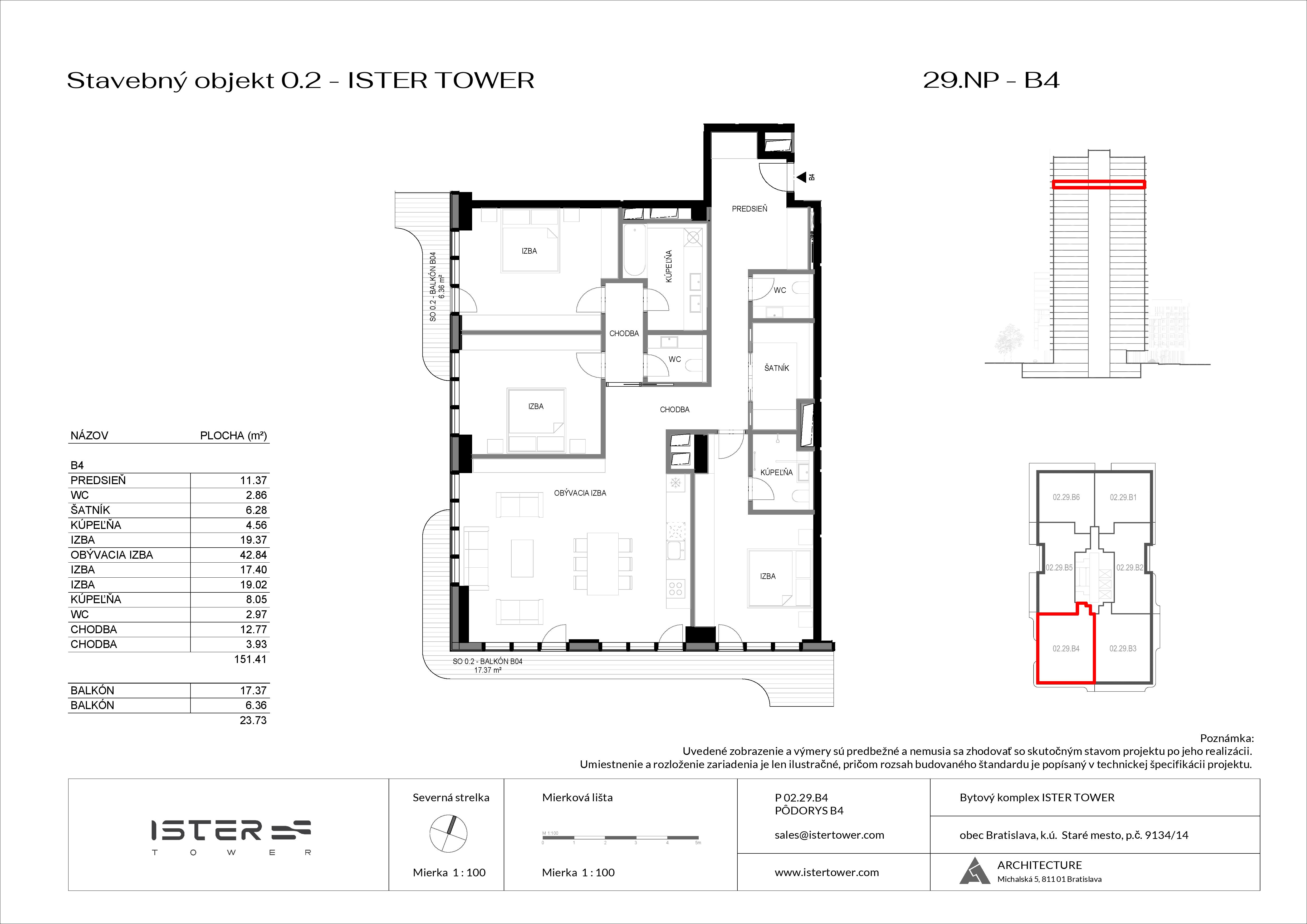 Ister Tower - IT 29 B4 - Pôdorys