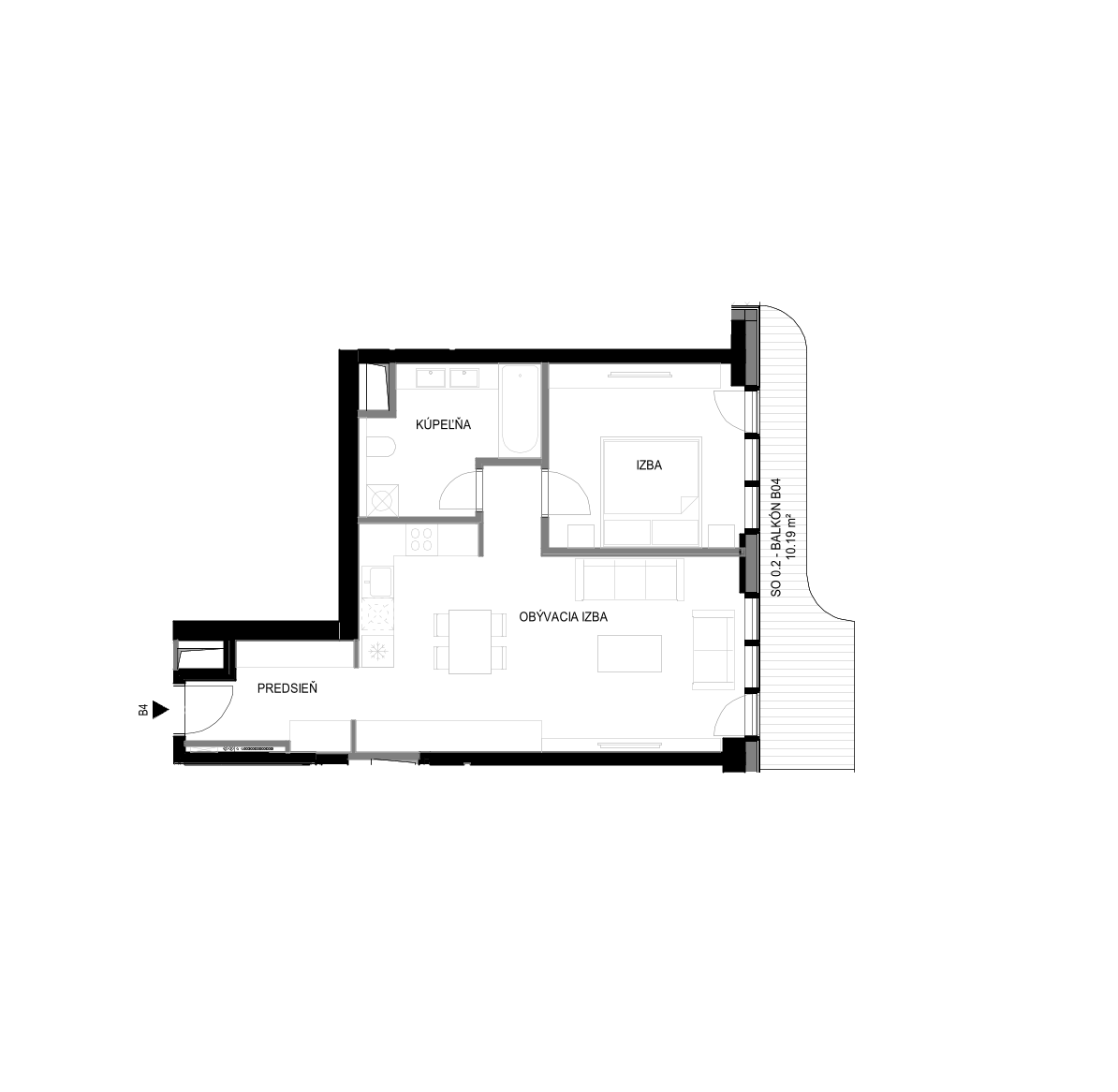 Ister Tower - IT 14 B3 - Pôdorys