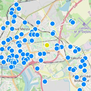 Jašik Ružinov - map