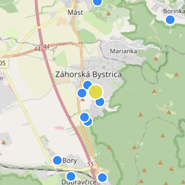 Karpatium rezidencie - map