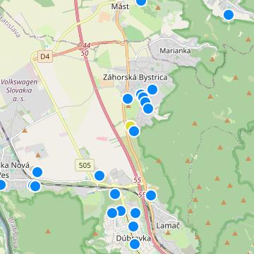 Kerepušky - map