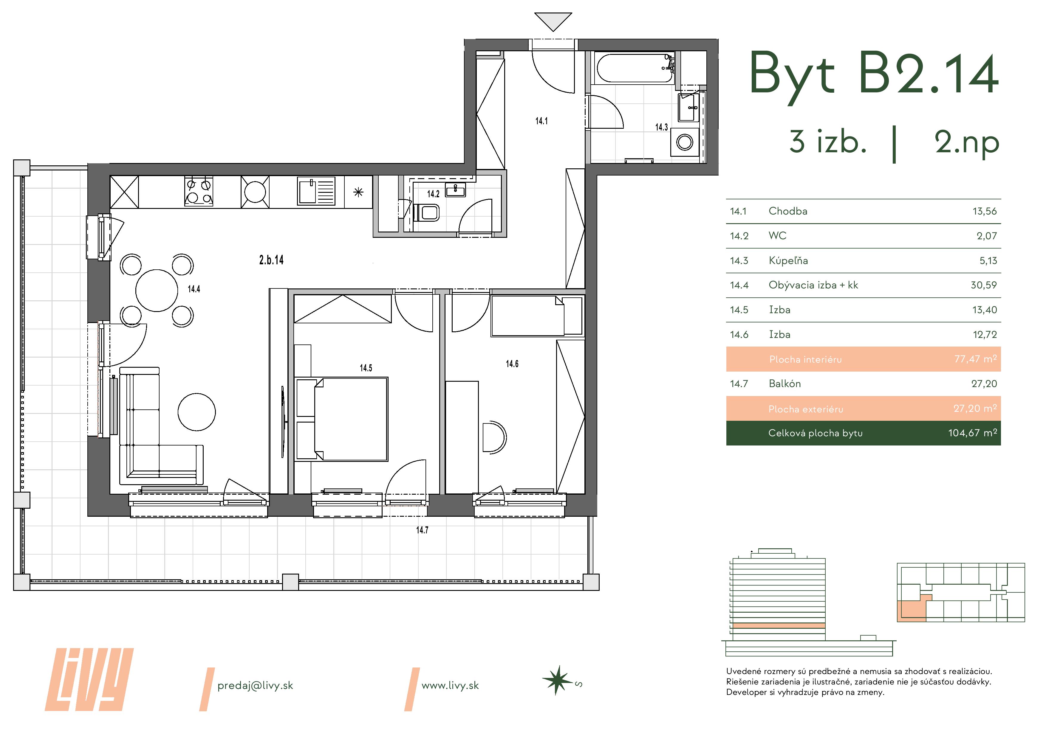LiVY - 2.b.14 - Pôdorys