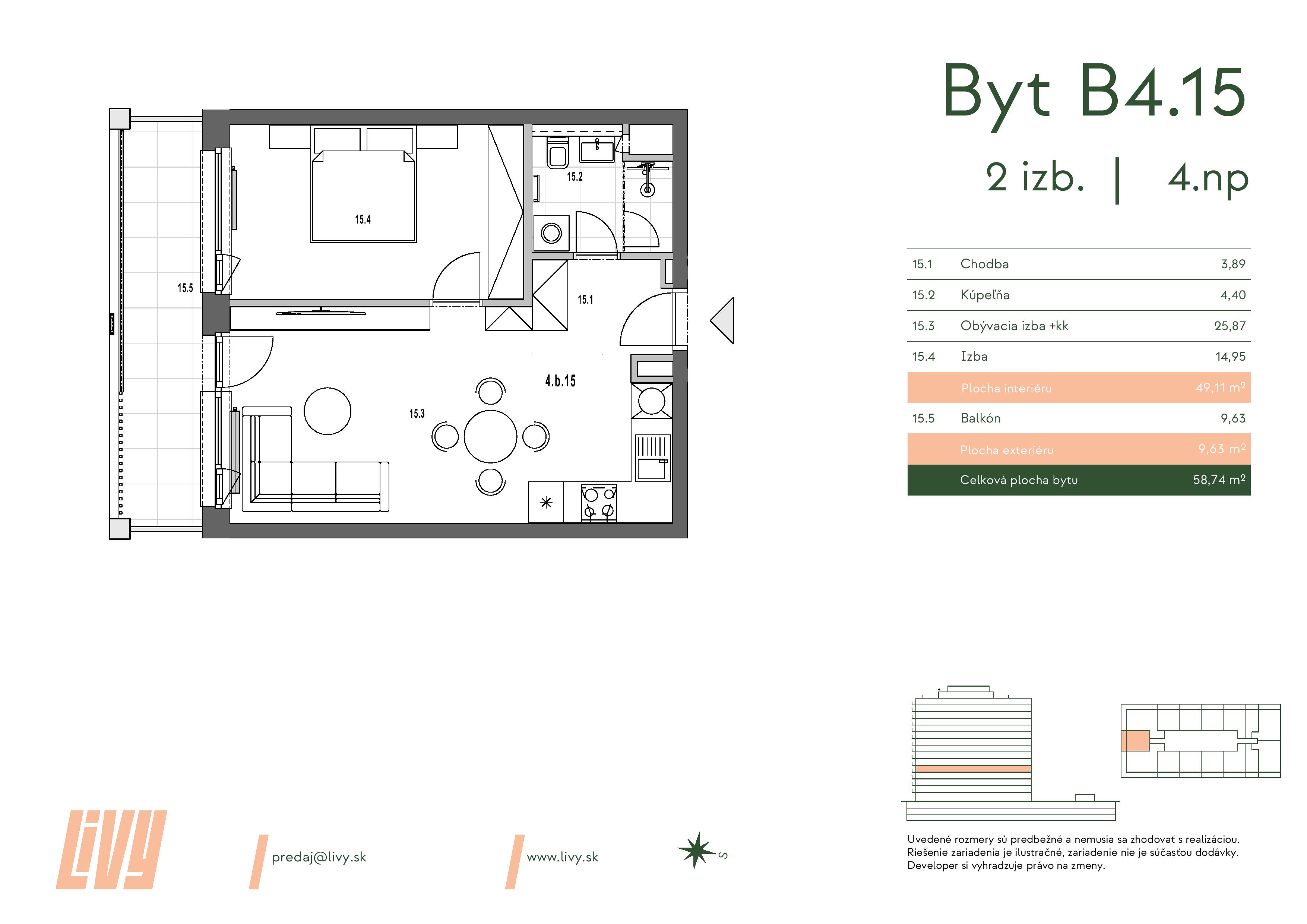 LiVY - 4.b.15 - Pôdorys