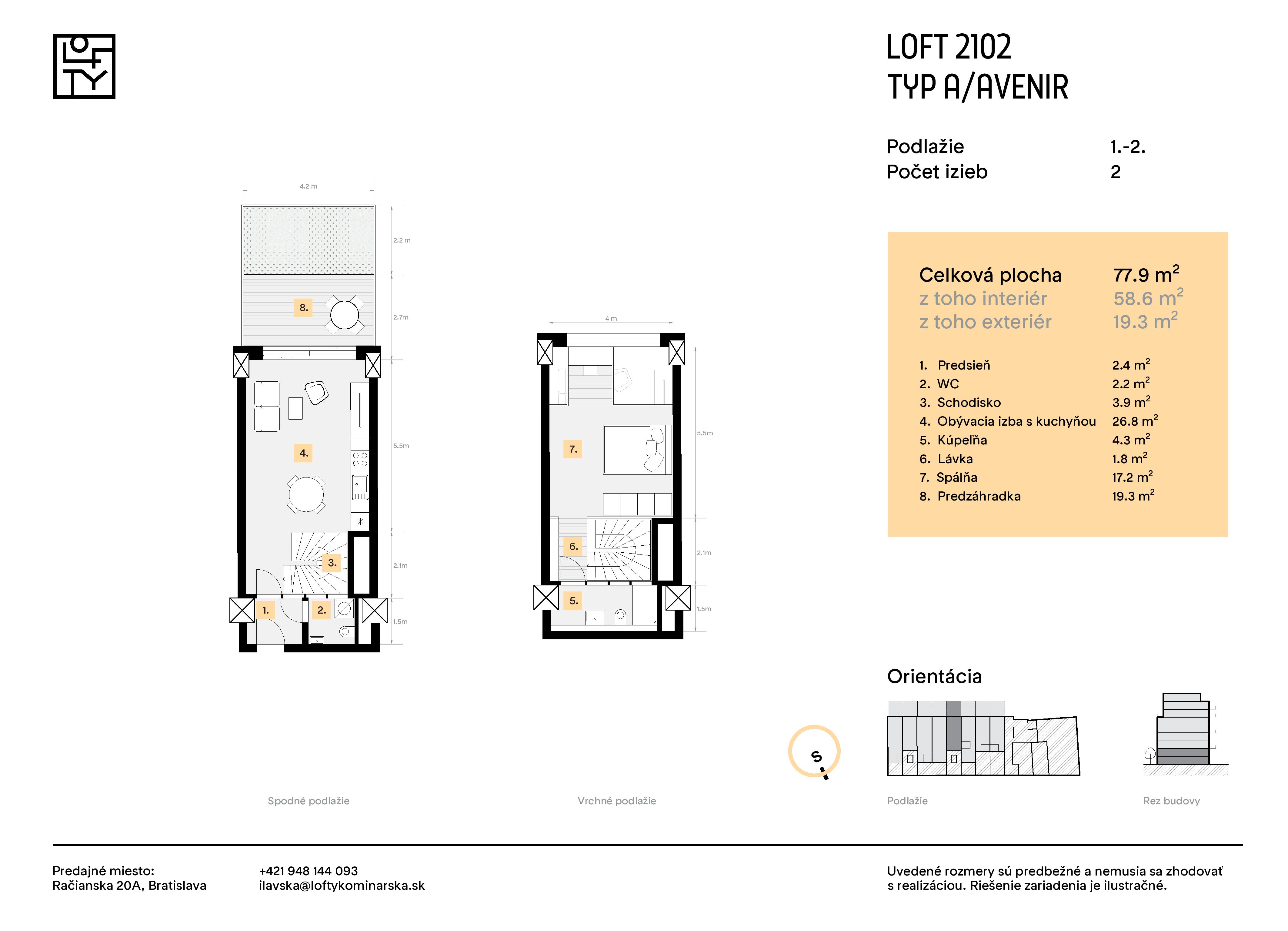 Lofty Kominárska - 2102 - Pôdorys