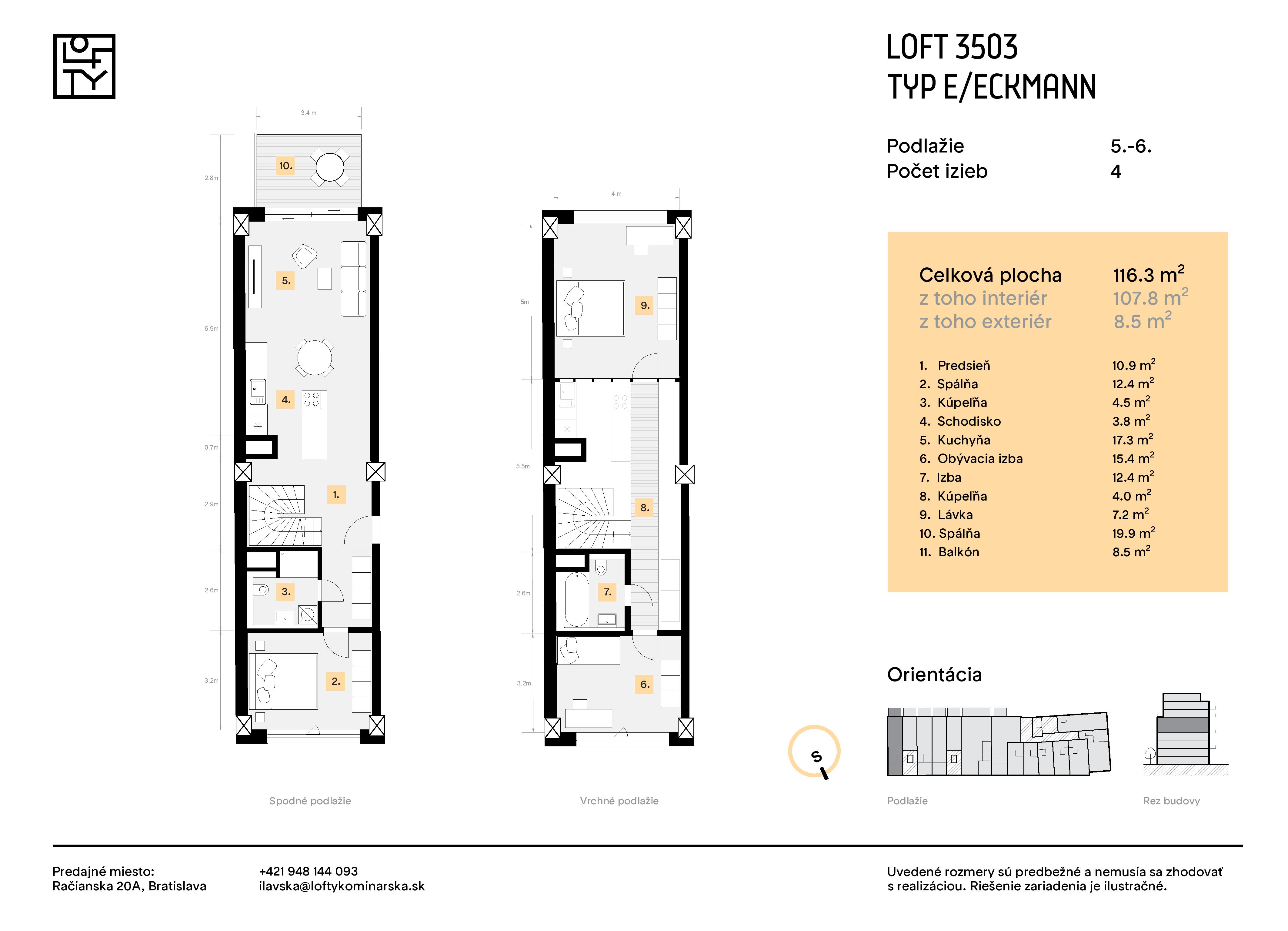 Lofty Kominárska - 3503 - Pôdorys