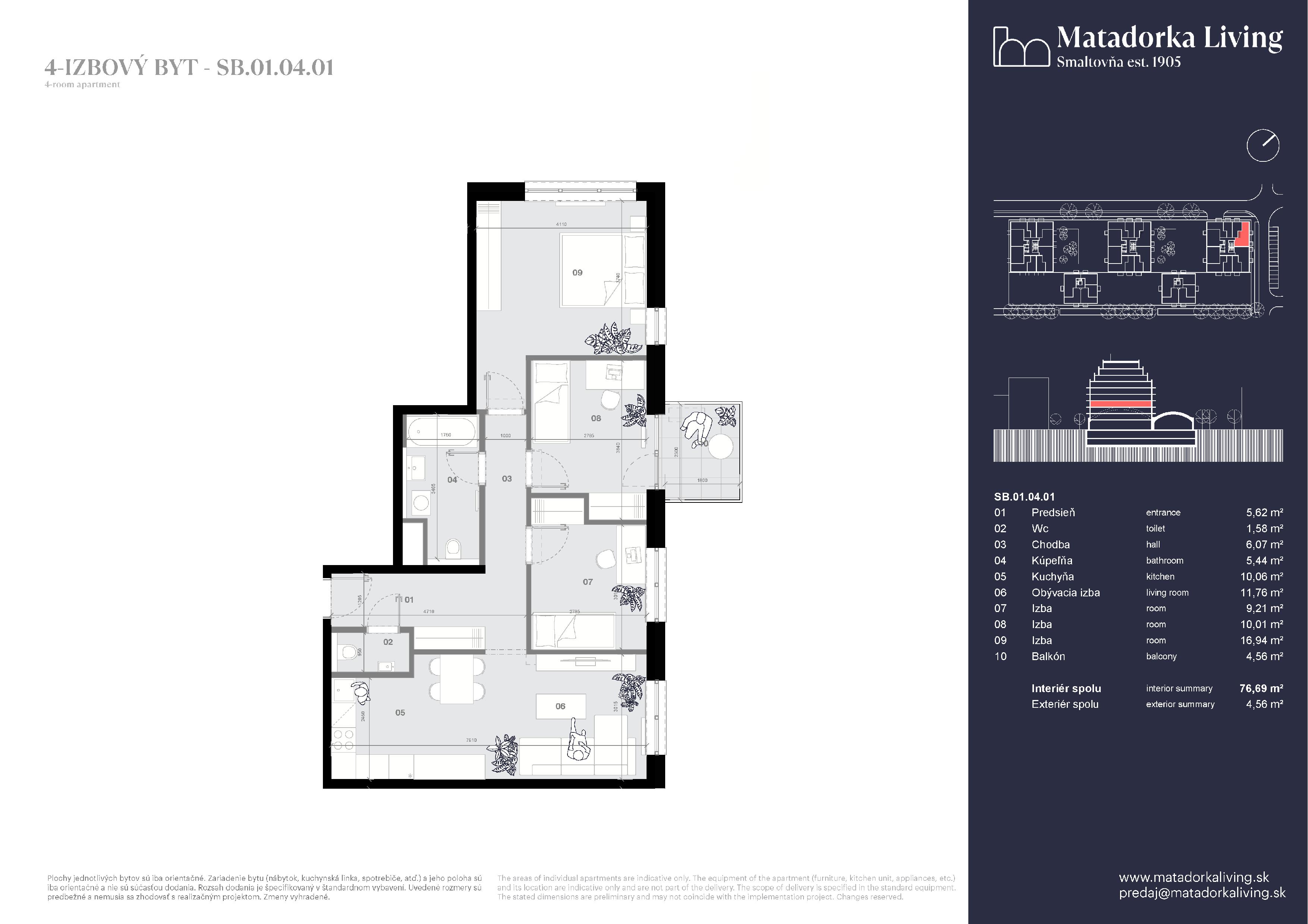 Matadorka Living - SB-01-04-01 - Pôdorys