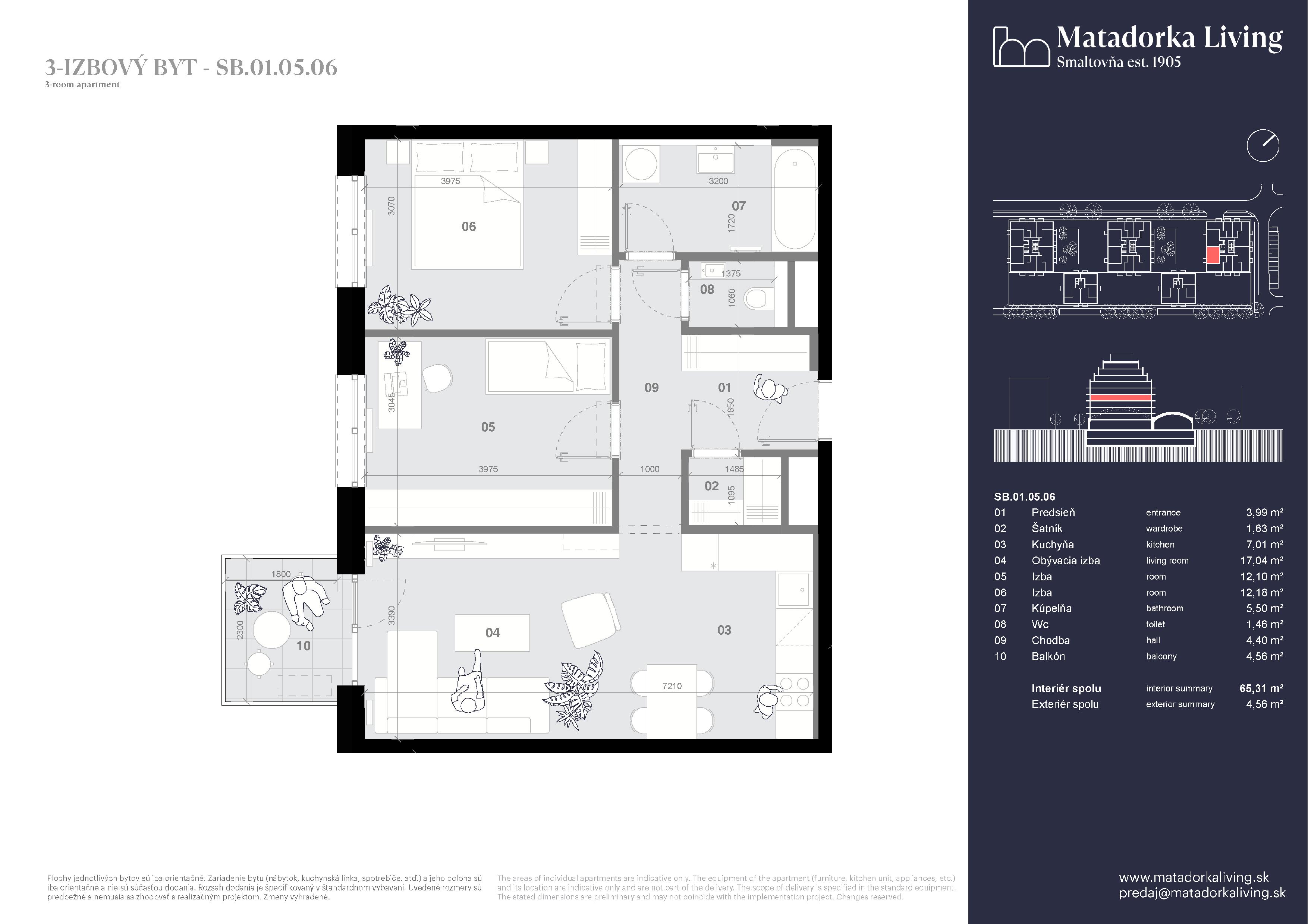 Matadorka Living - SB-01-05-06 - Pôdorys