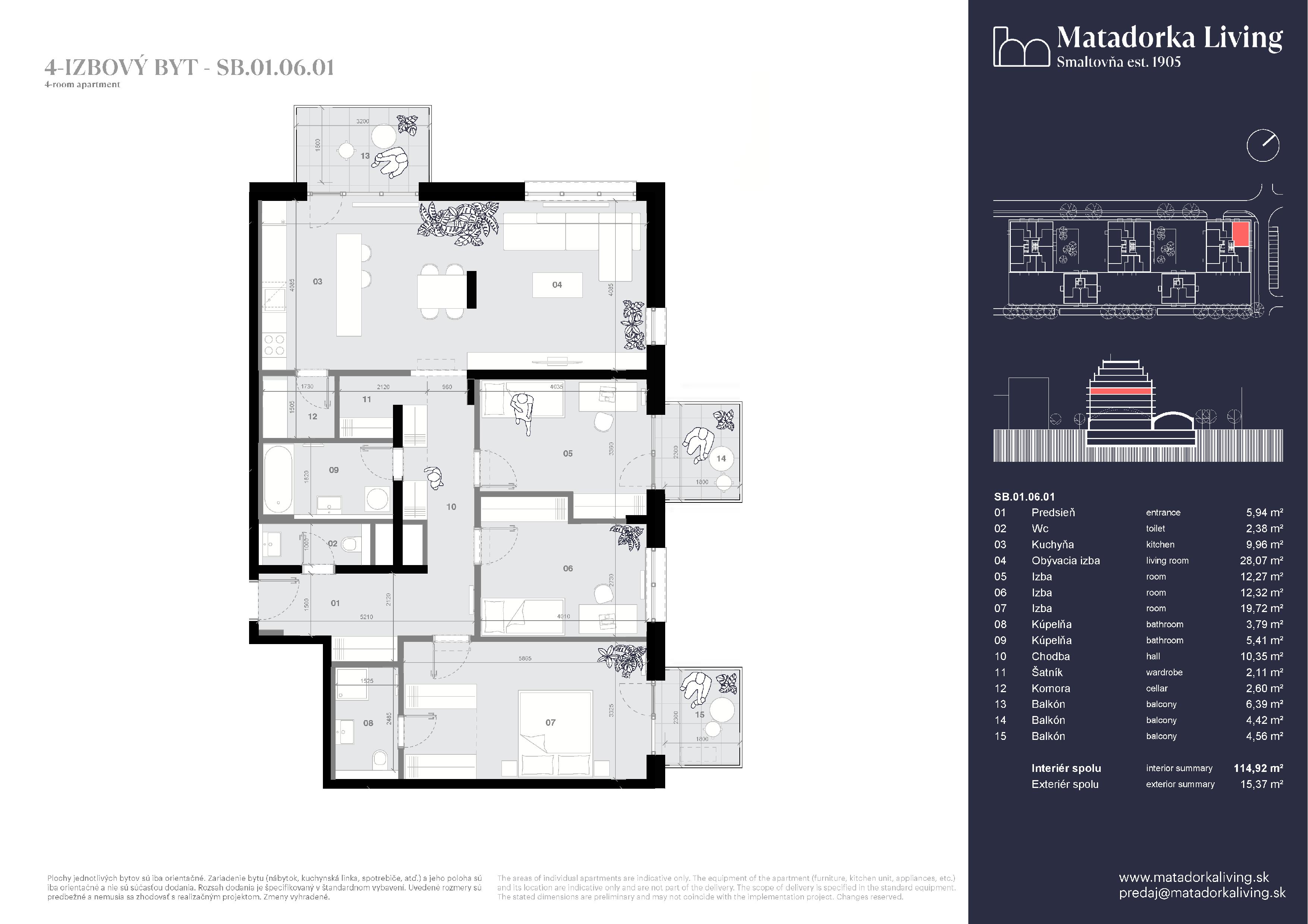 Matadorka Living - SB-01-06-01 - Pôdorys