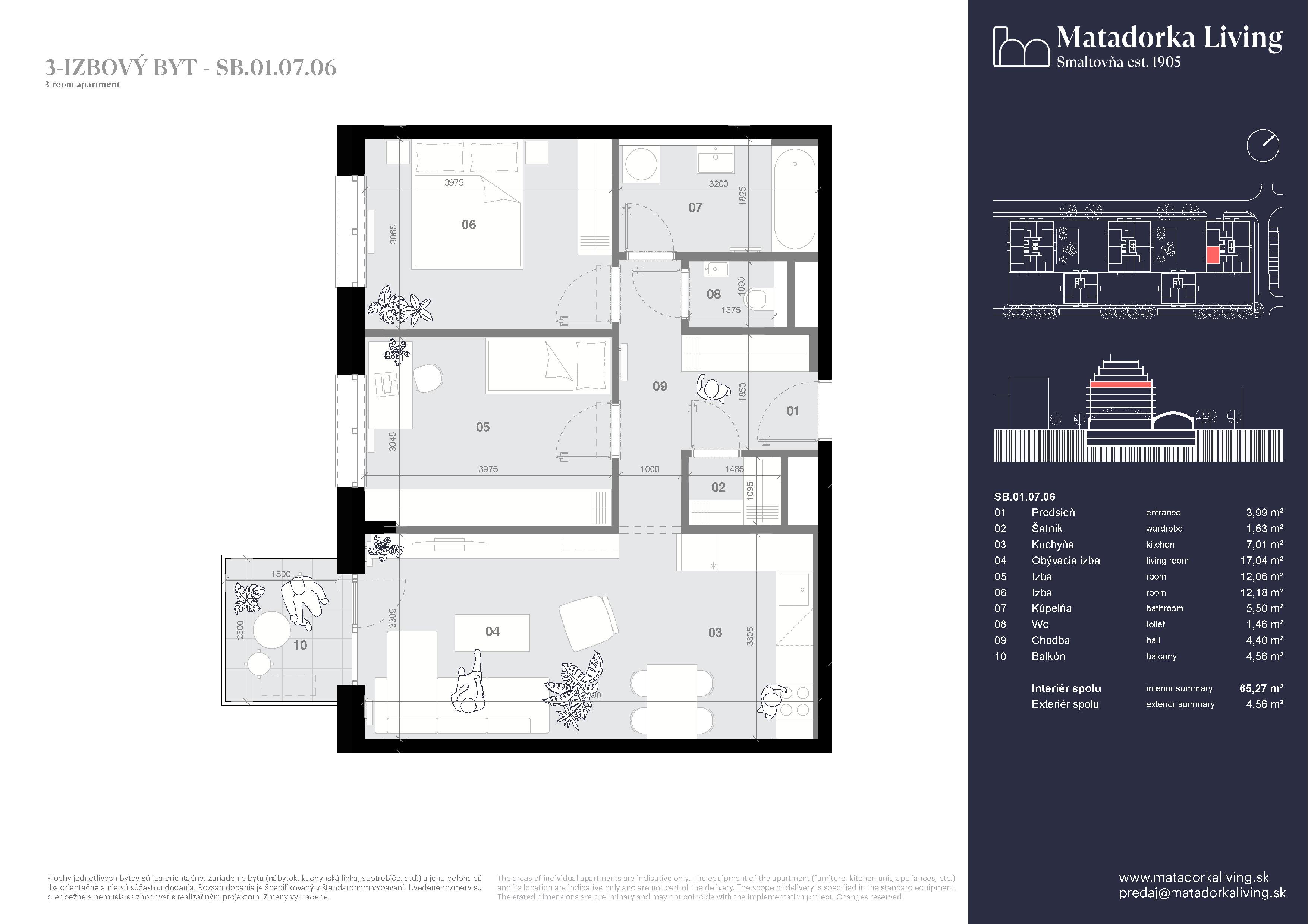 Matadorka Living - SB-01-07-06 - Pôdorys