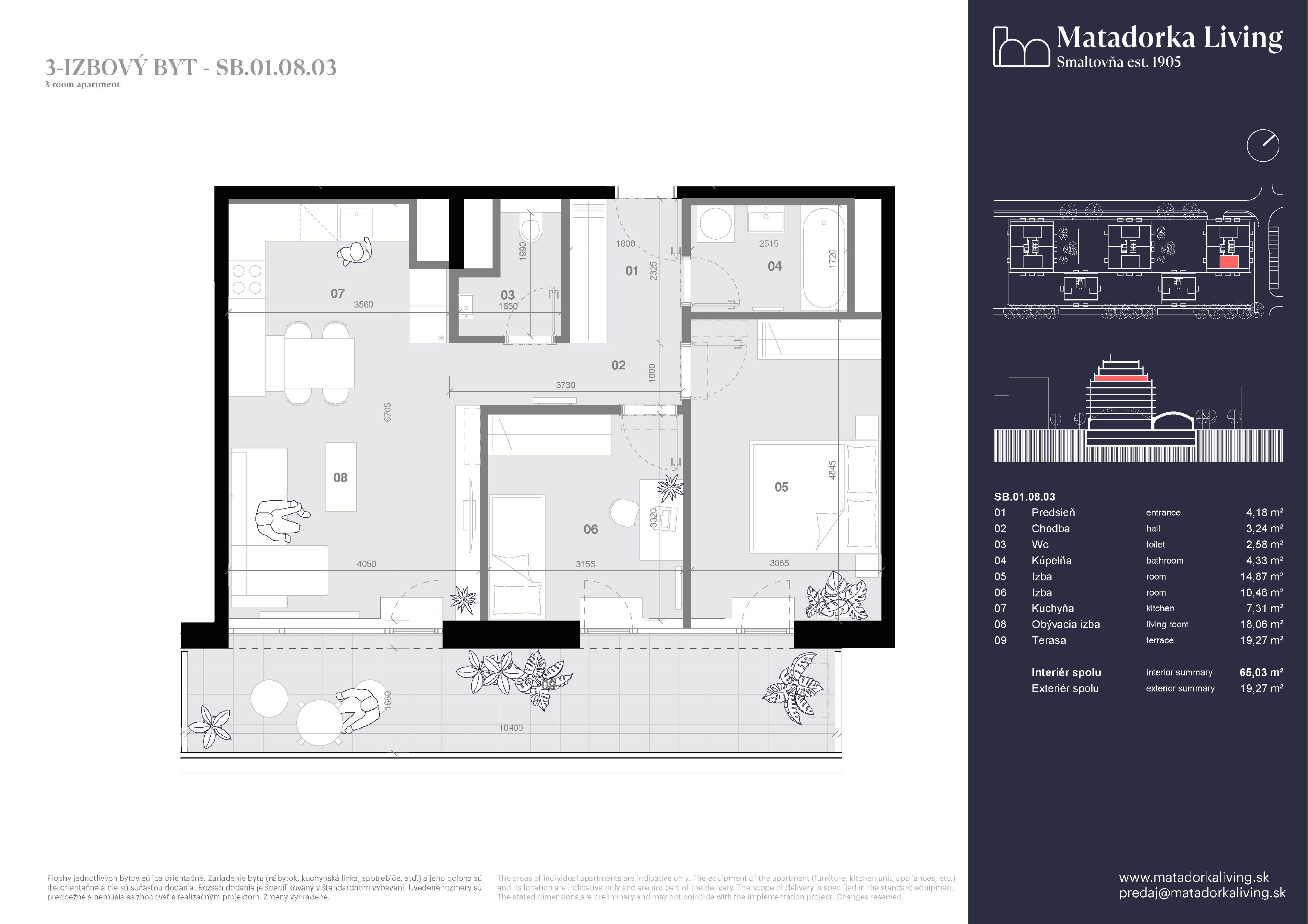 Matadorka Living - SB-01-08-03 - Pôdorys