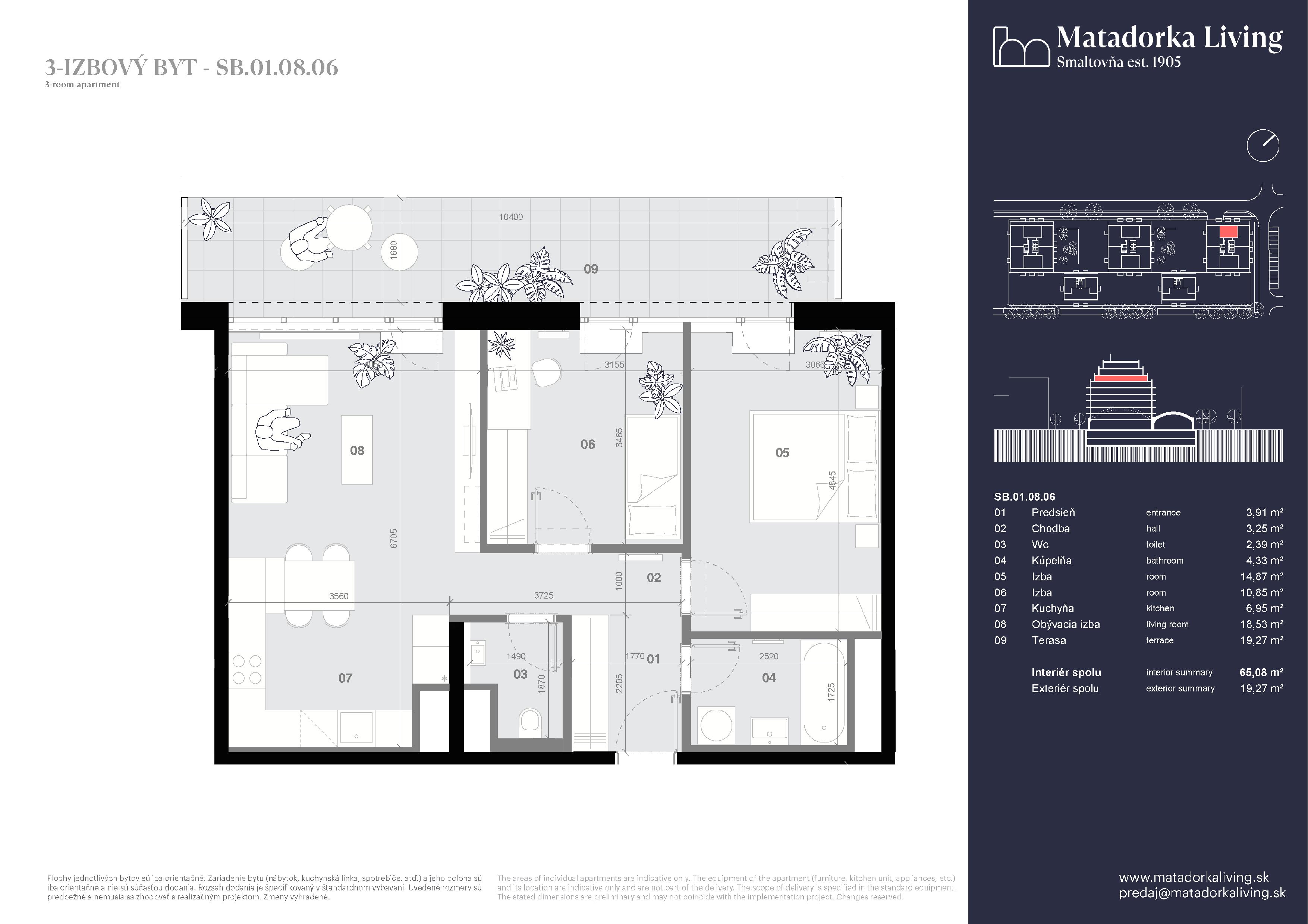 Matadorka Living - SB-01-08-06 - Pôdorys
