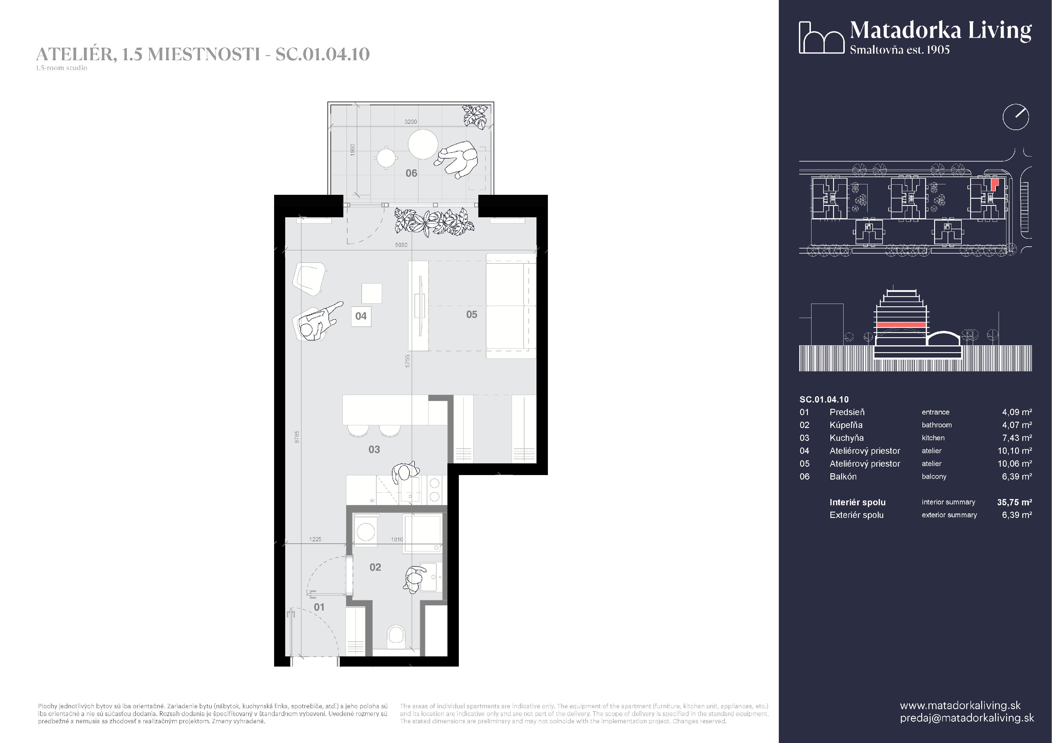 Matadorka Living - SC-01-04-10 - Pôdorys