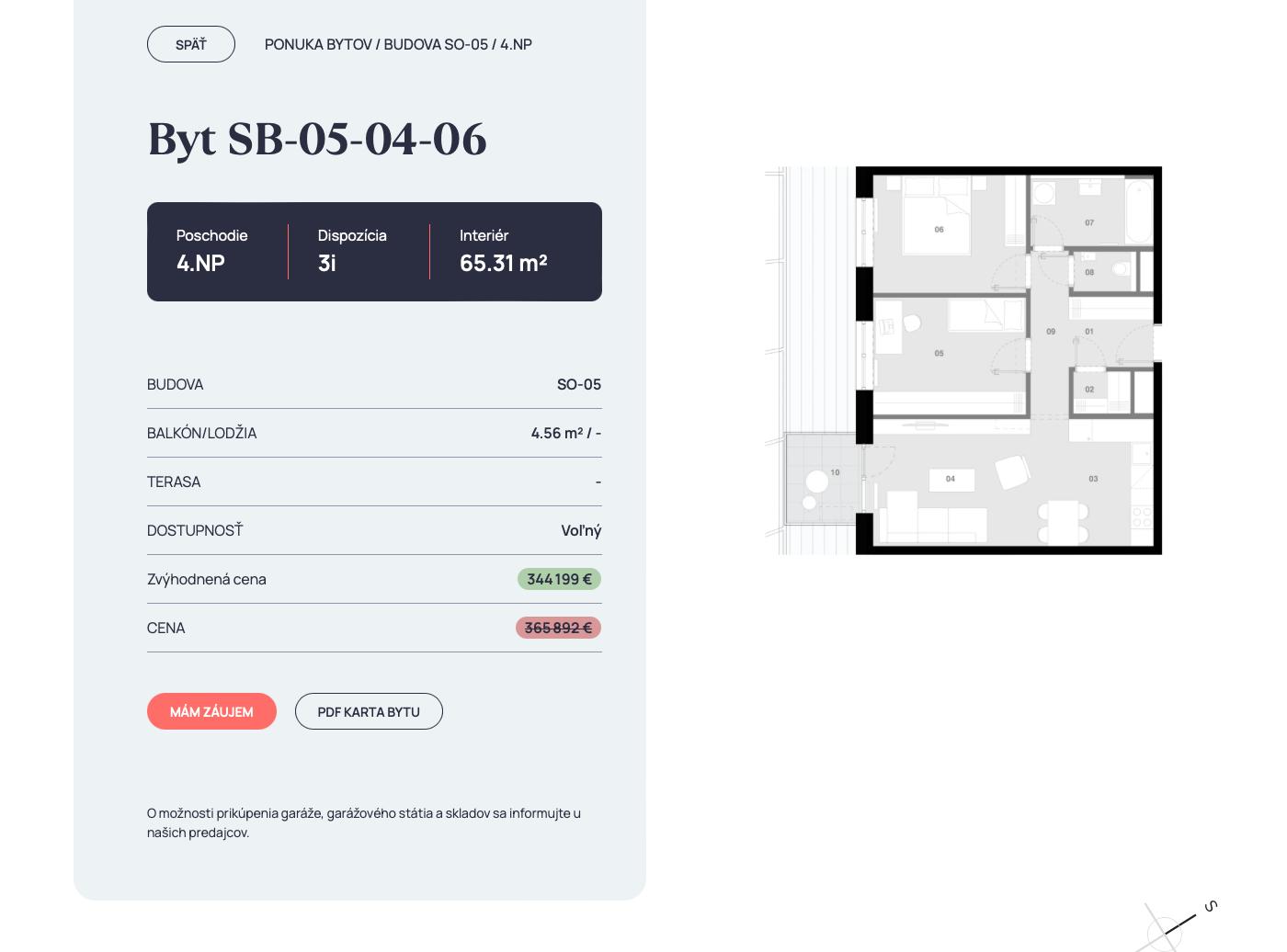 Matadorka Living - SB-05-04-06 - Pôdorys