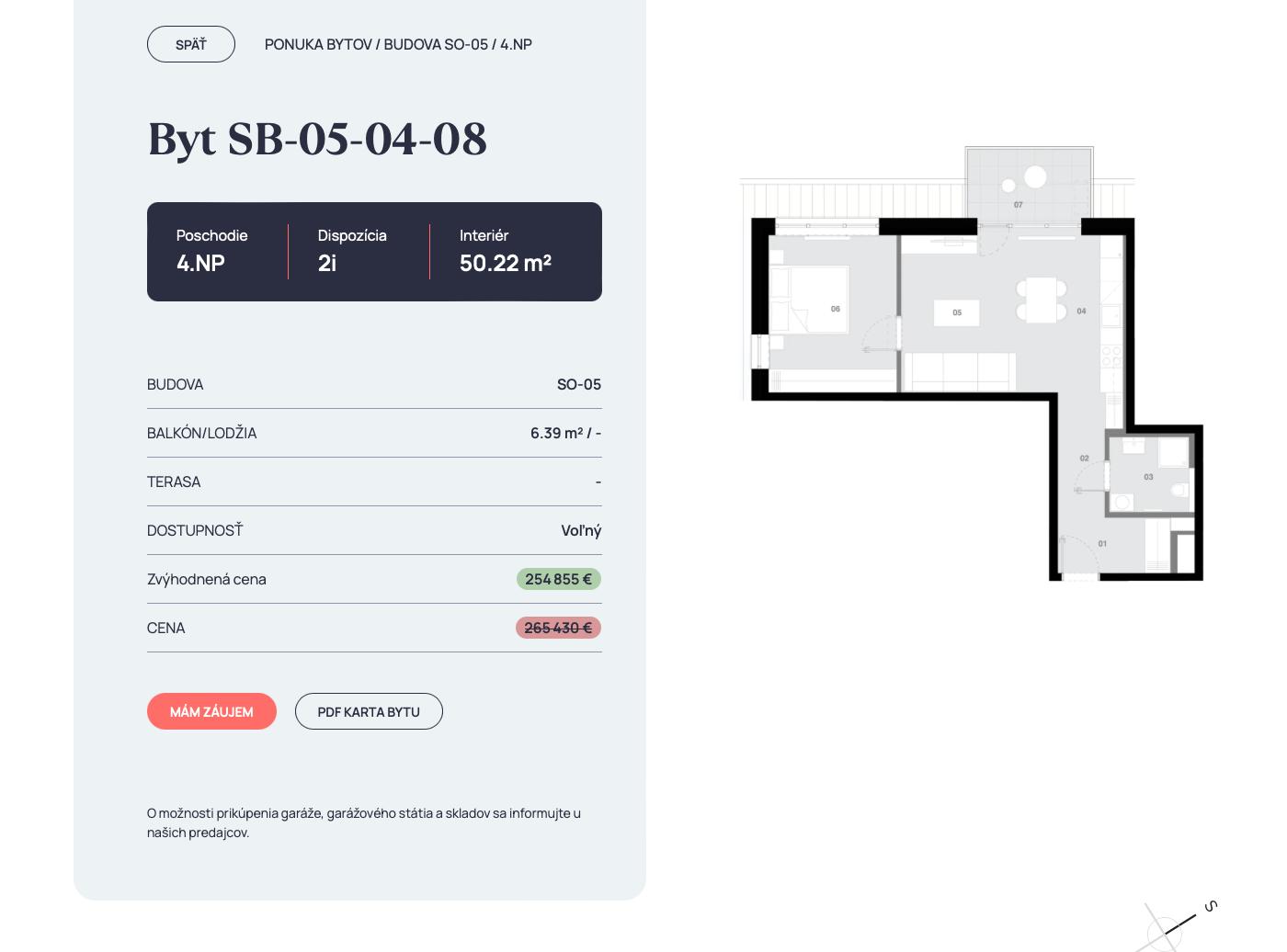 Matadorka Living - SB-05-04-08 - Pôdorys