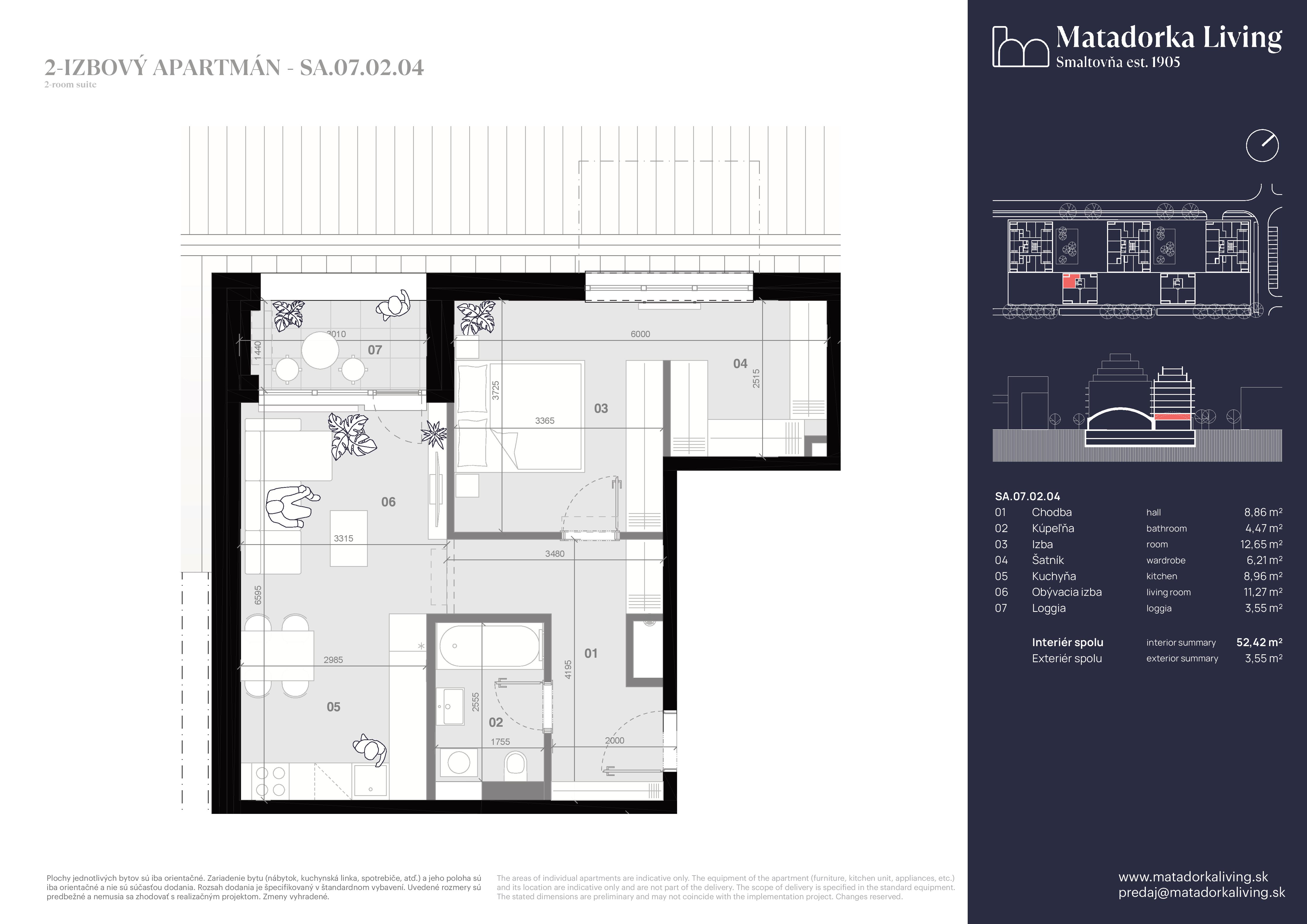 Matadorka Living - SA-07-02-04 - Pôdorys