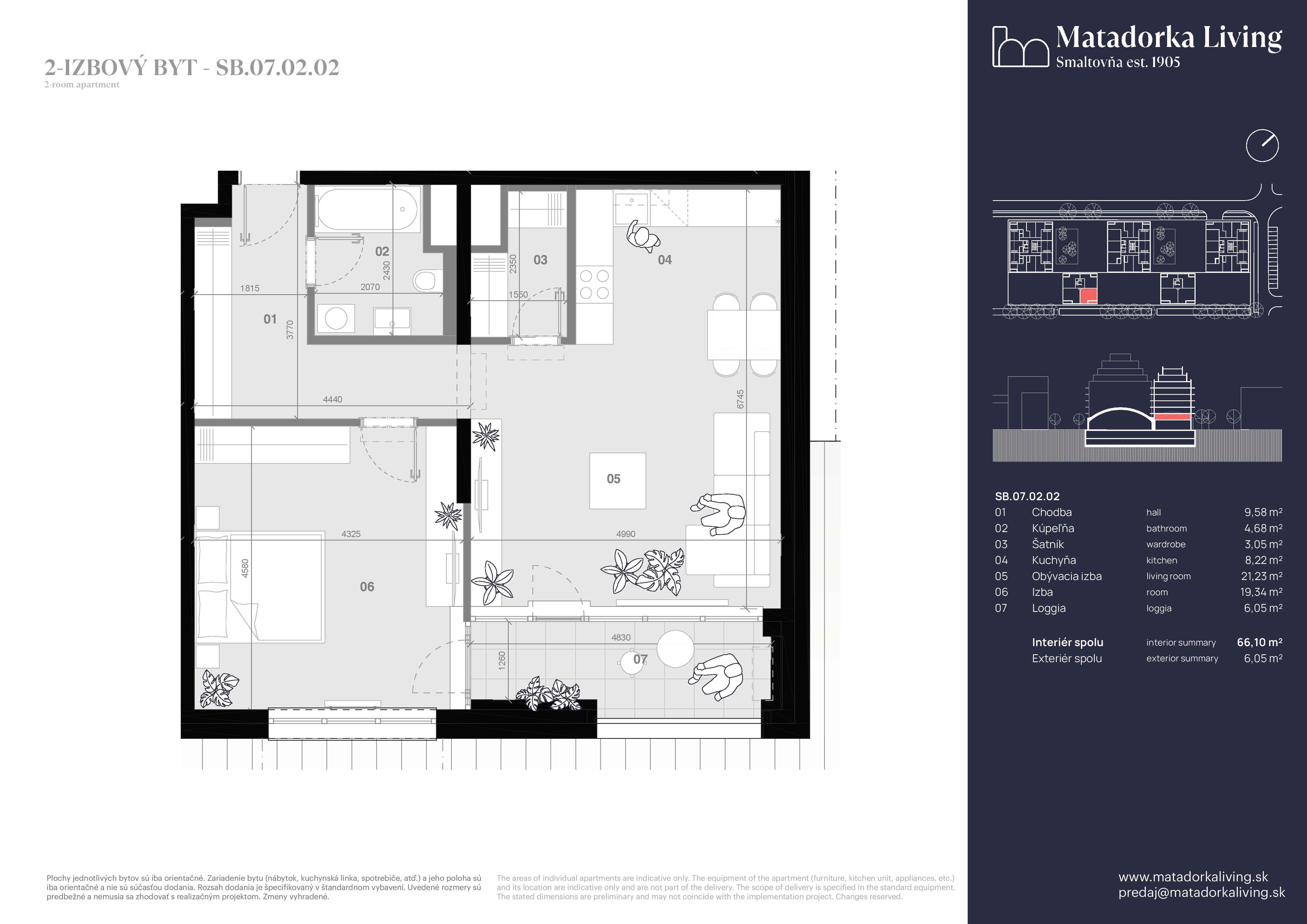Matadorka Living - SB-07-02-02 - Pôdorys