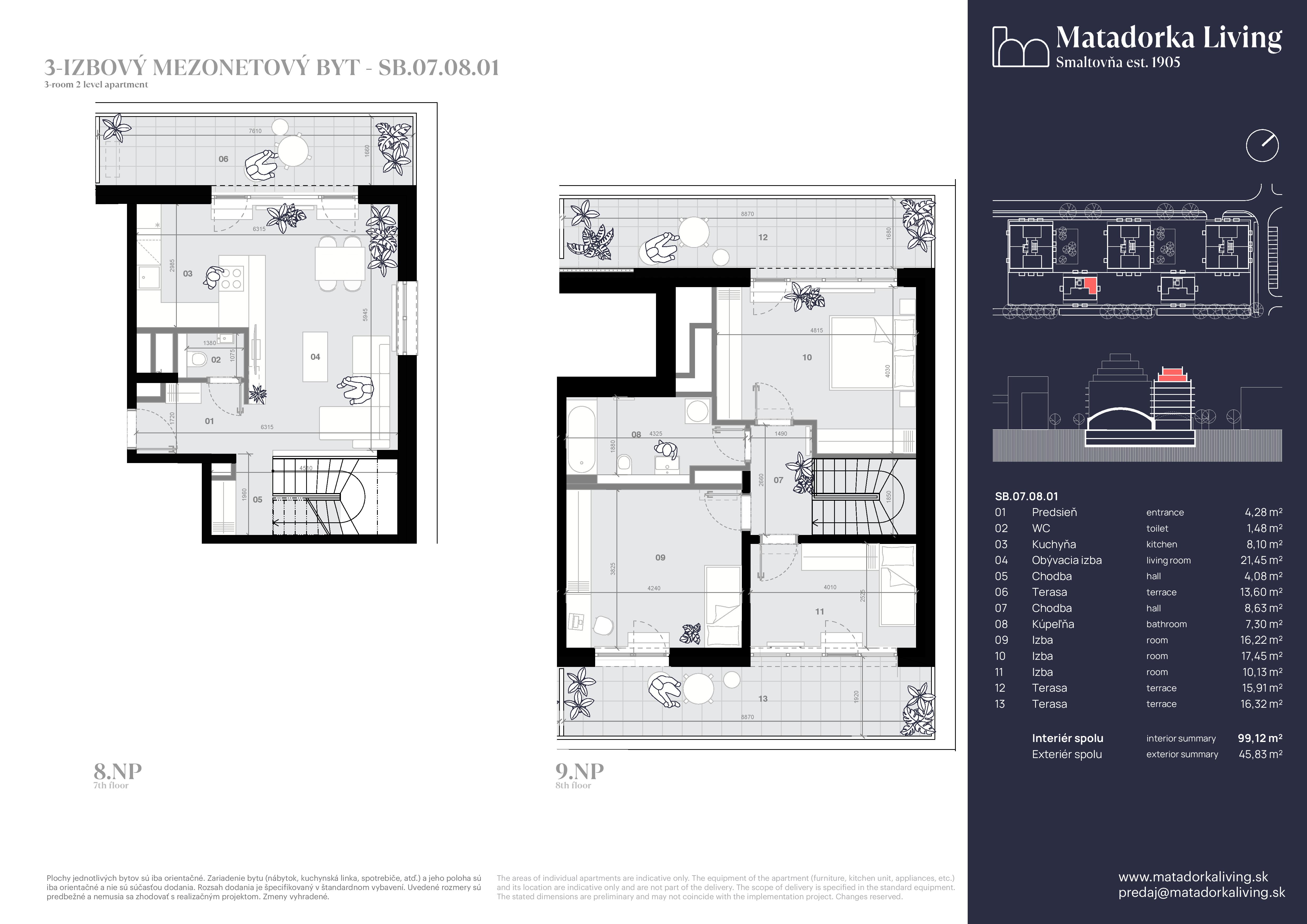 Matadorka Living - SB-07-08-01 - Pôdorys
