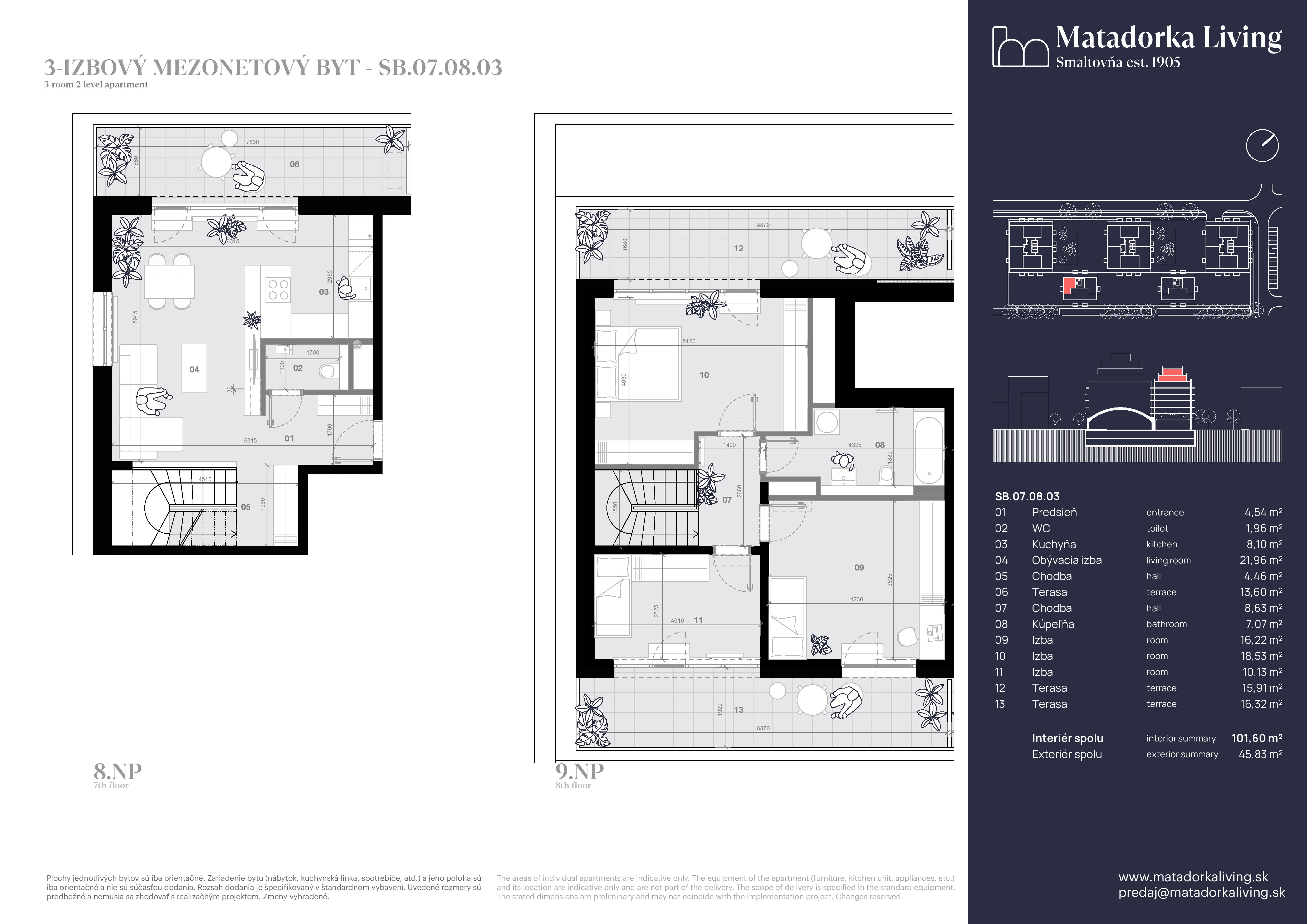 Matadorka Living - SB-07-08-03 - Pôdorys