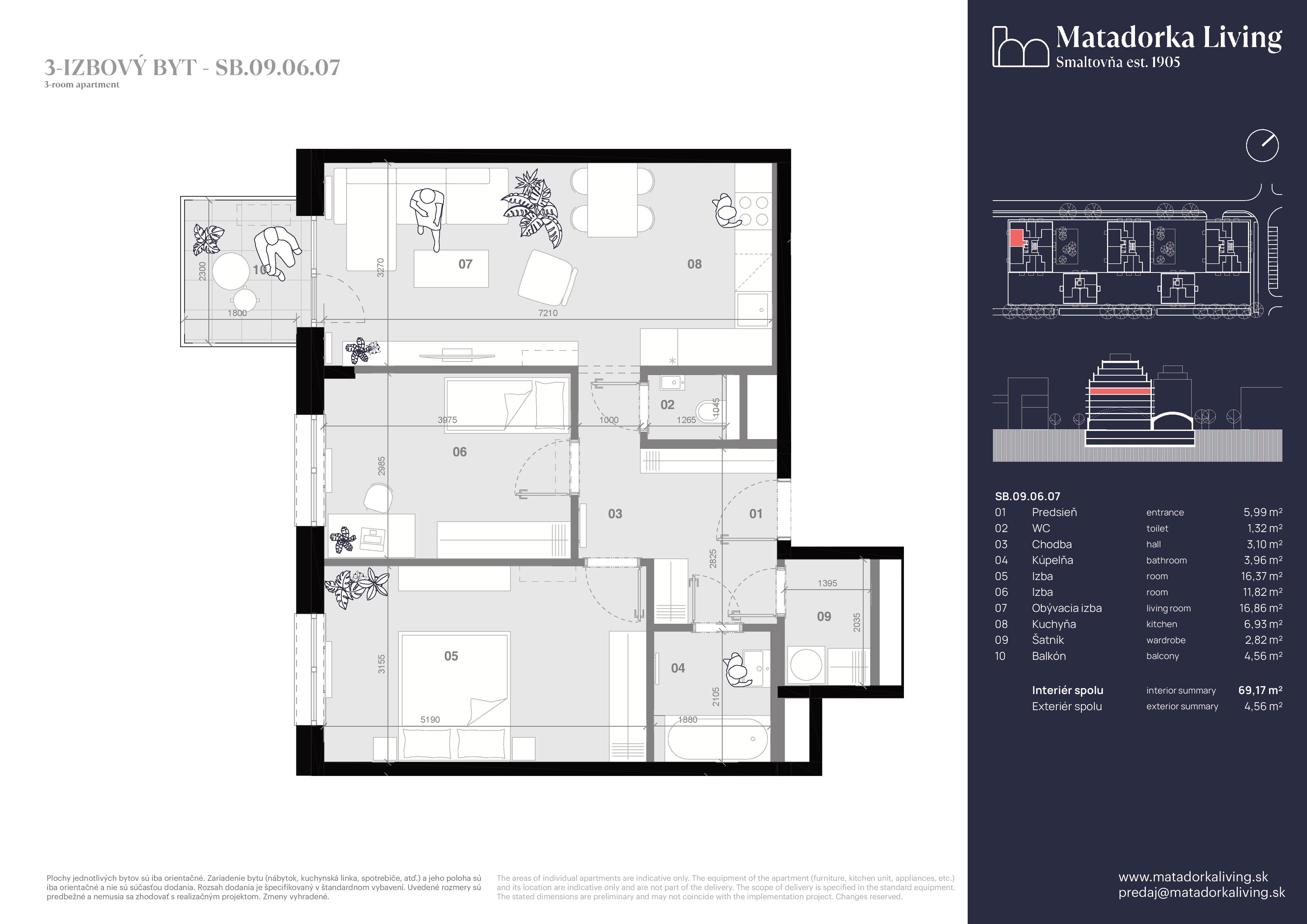 Matadorka Living - SB-09-06-07 - Pôdorys