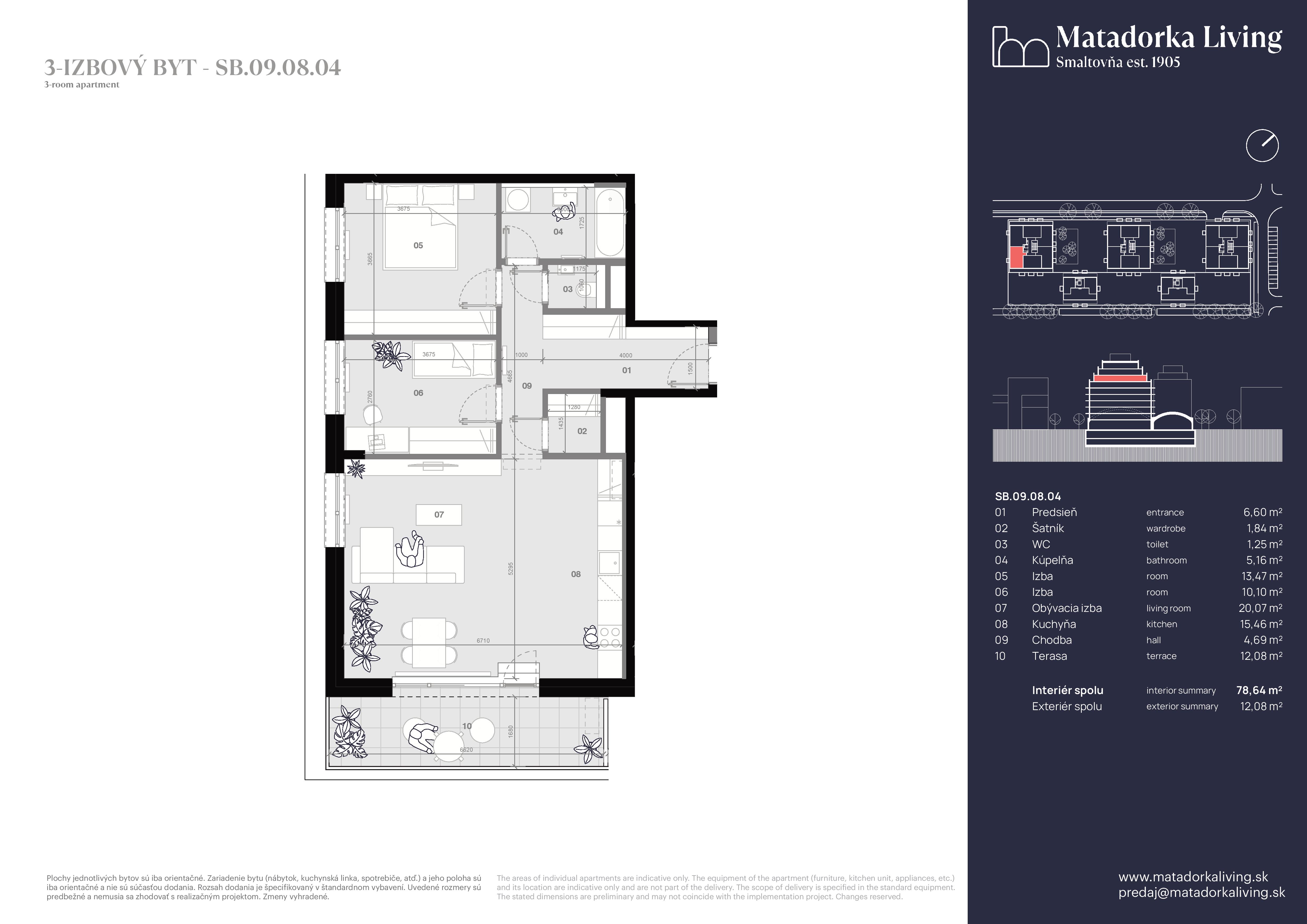 Matadorka Living - SB-09-08-04 - Pôdorys