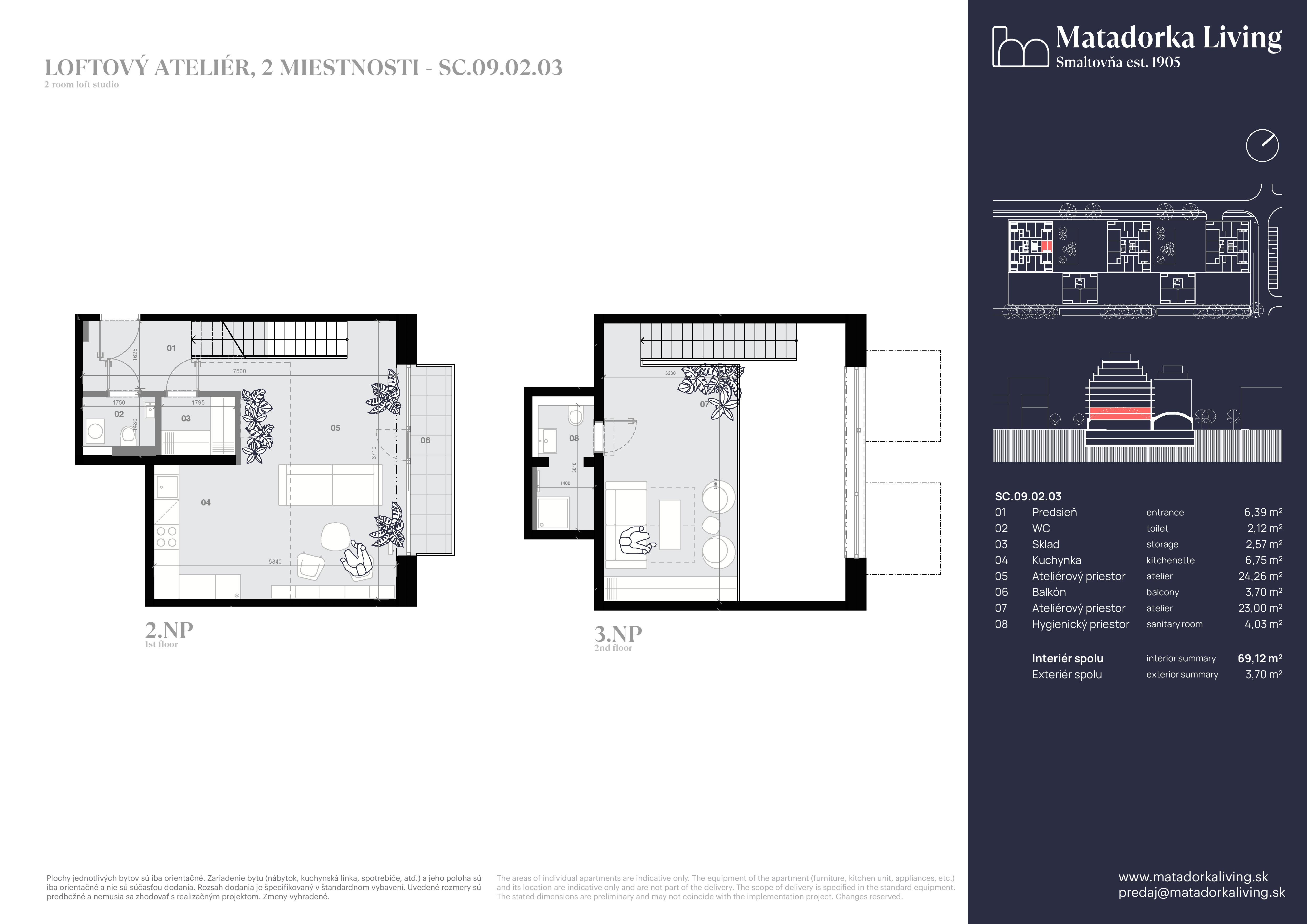 Matadorka Living - SC-09-02-03 - Pôdorys
