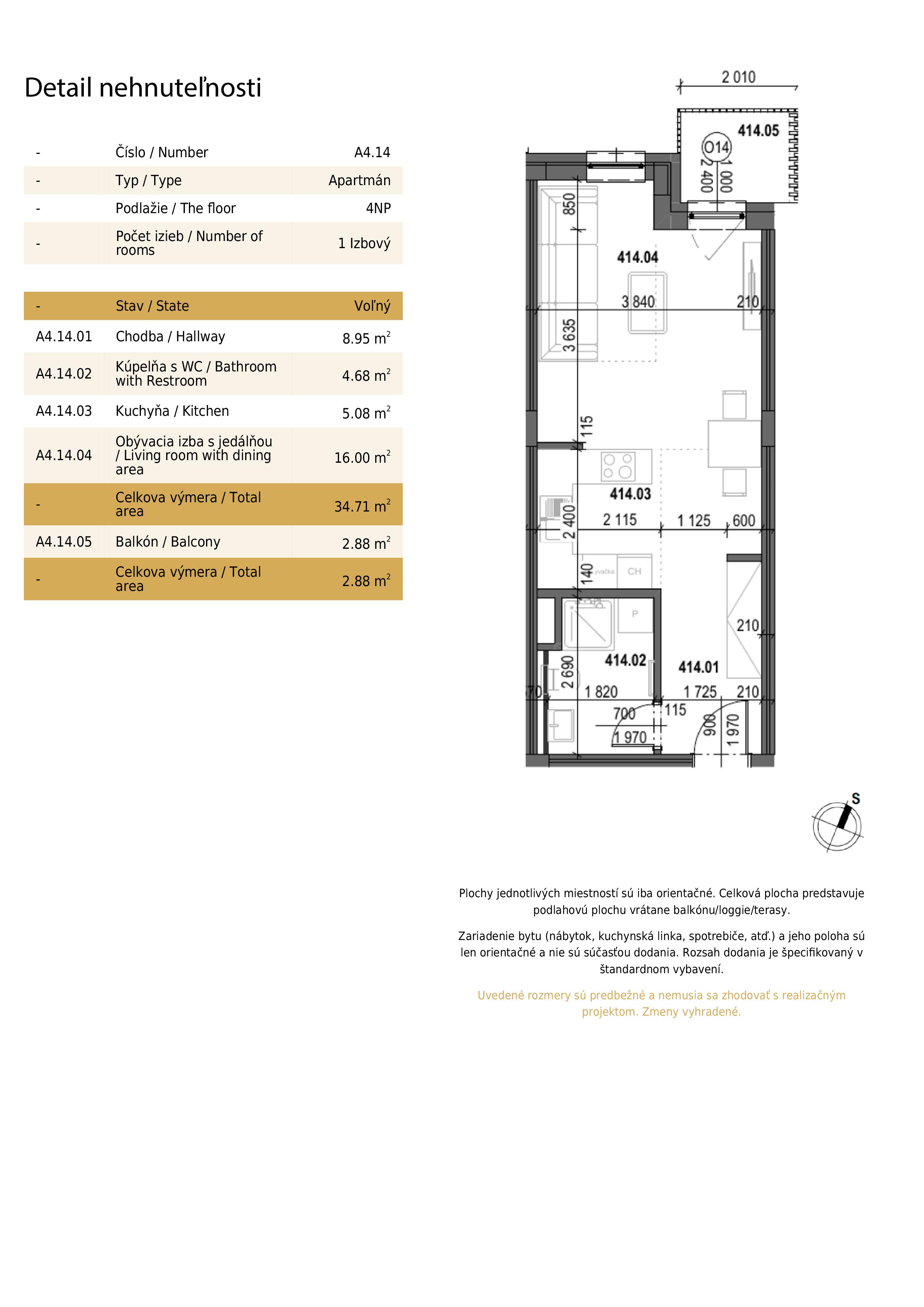 Matúškova Residence - A4.14 - Pôdorys